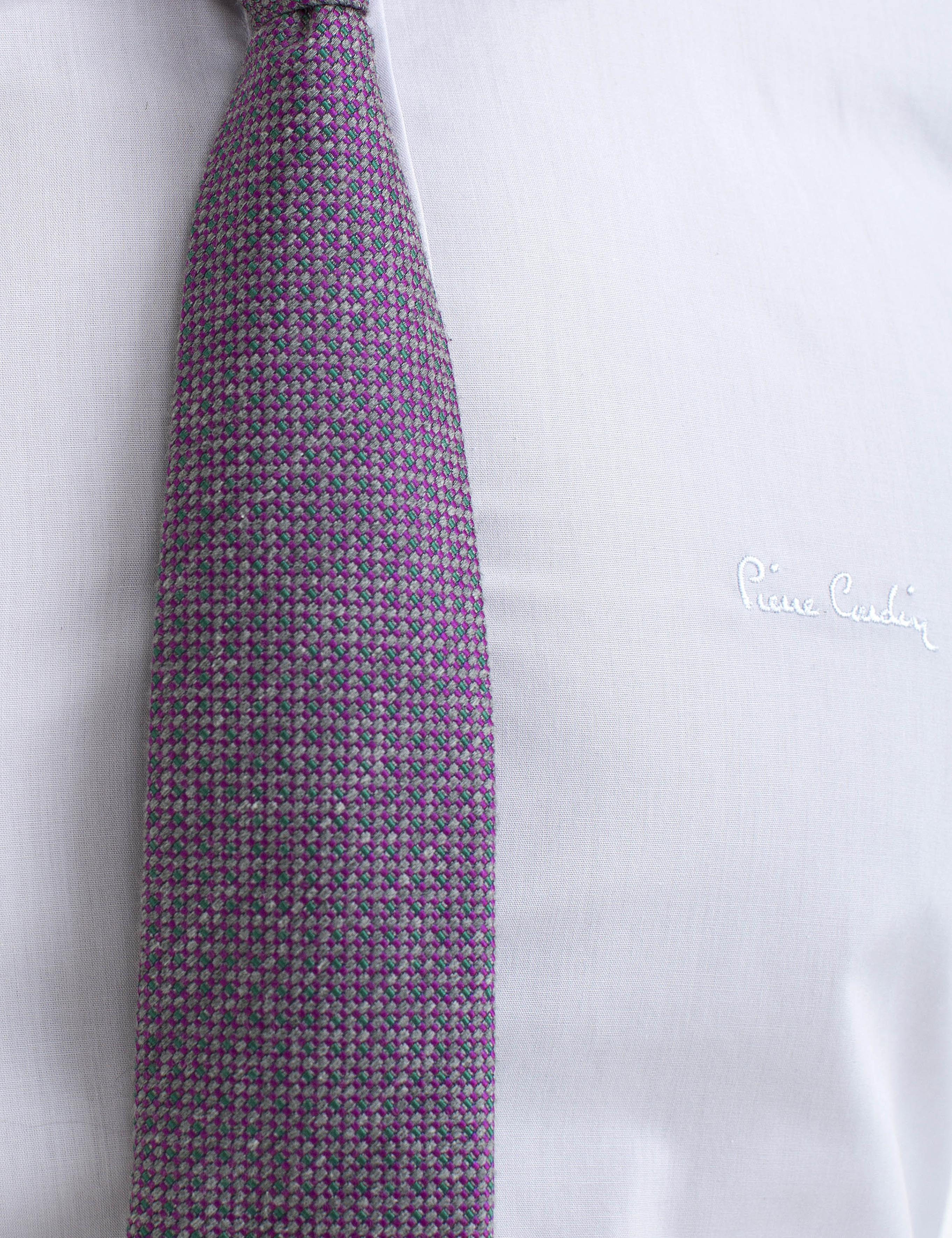 Gri Slim Fit Basic Gömlek