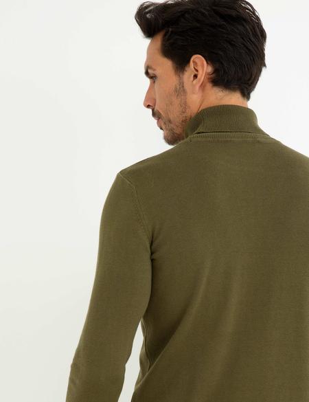 Haki Slim Fit Basic Kazak - 50194204073