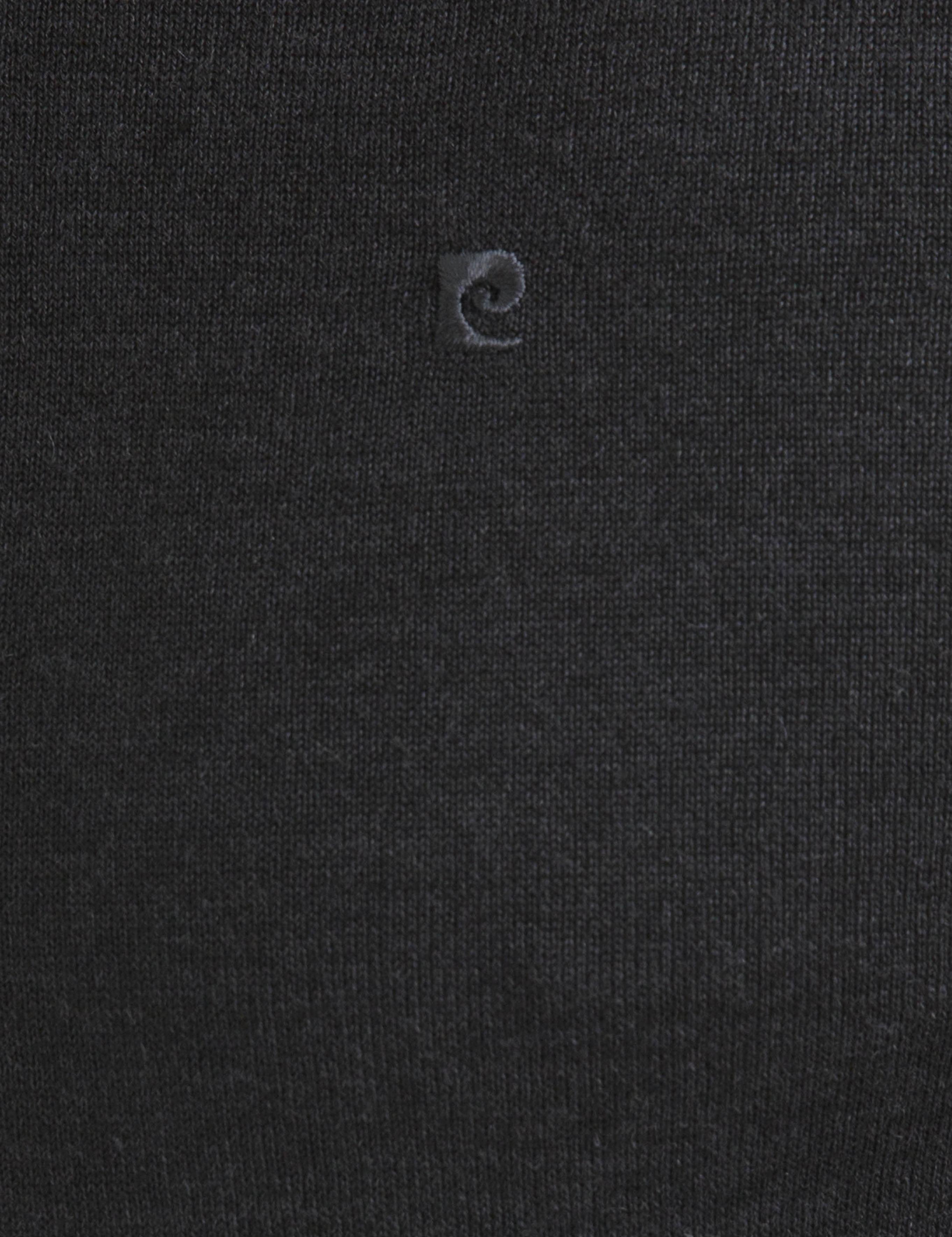 Gri Melanj Slim Fit V Yaka Basic Triko Kazak