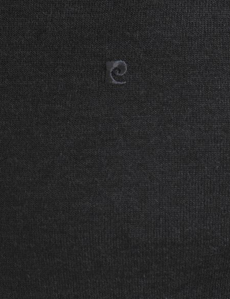 Gri Melanj Slim Fit V Yaka Basic Triko Kazak - 50194205103