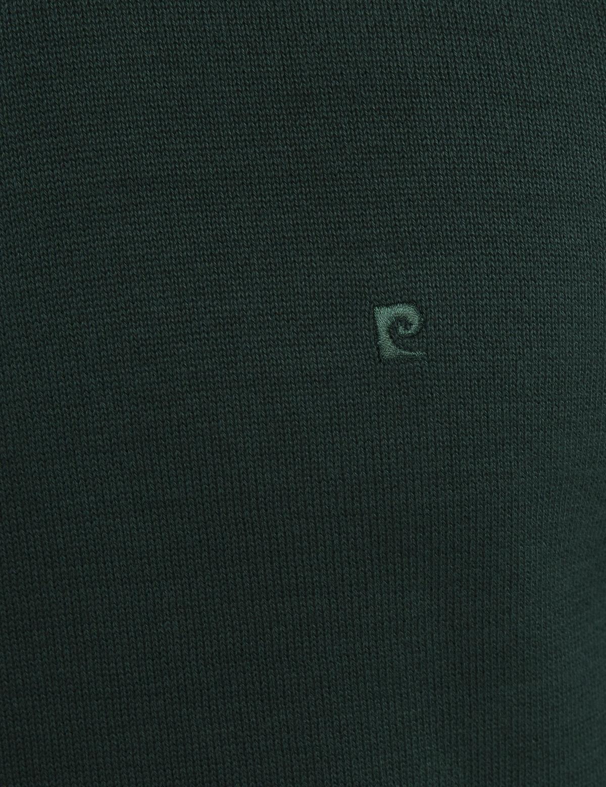 Yeşil Slim Fit Yarım Balıkçı Yaka Basic Triko Kazak - 50194207053