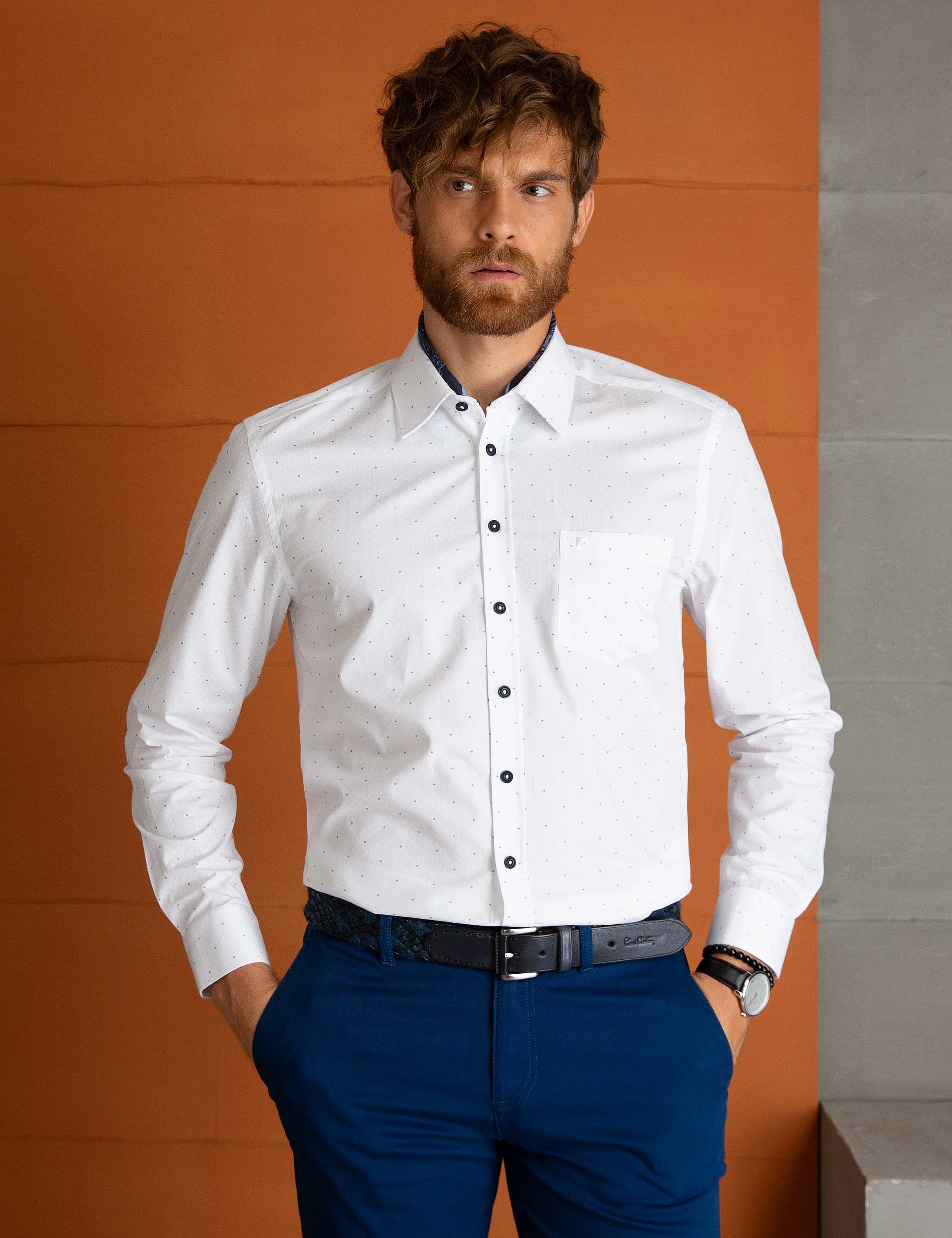 Beyaz Regular Fit Gömlek