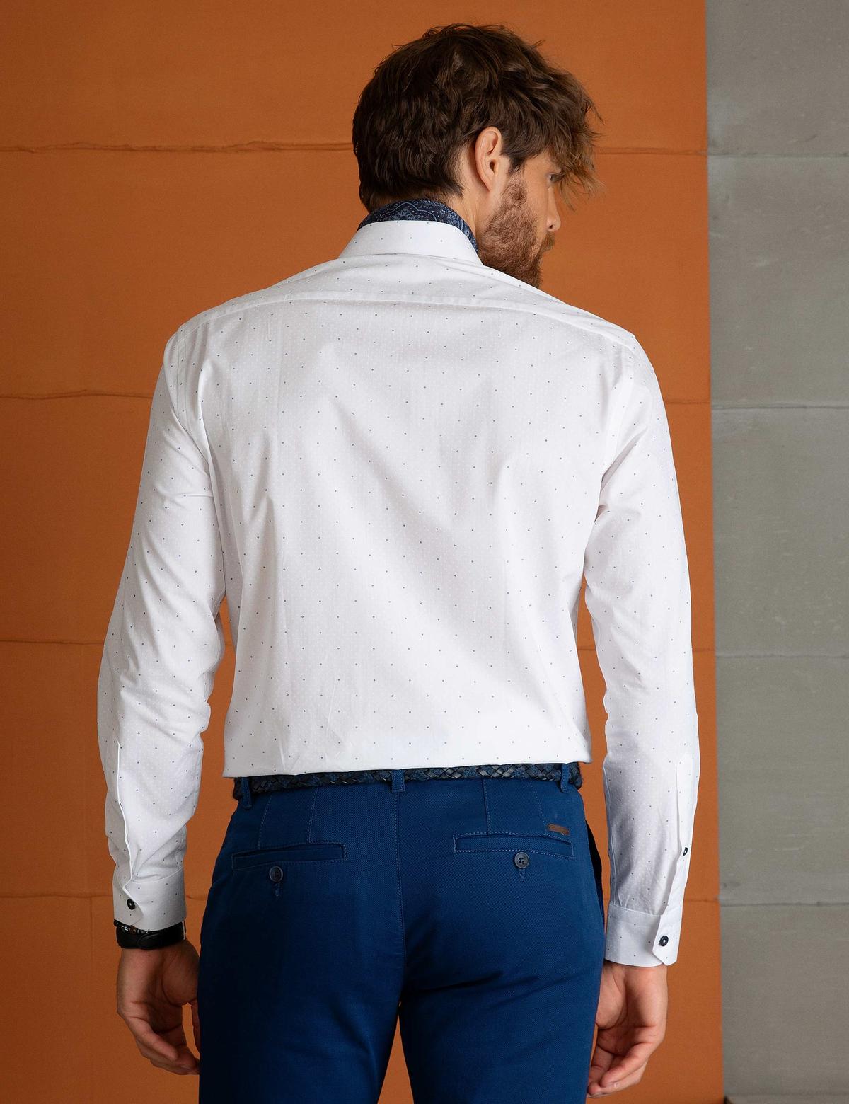 Beyaz Regular Fit Gömlek - 50194624008