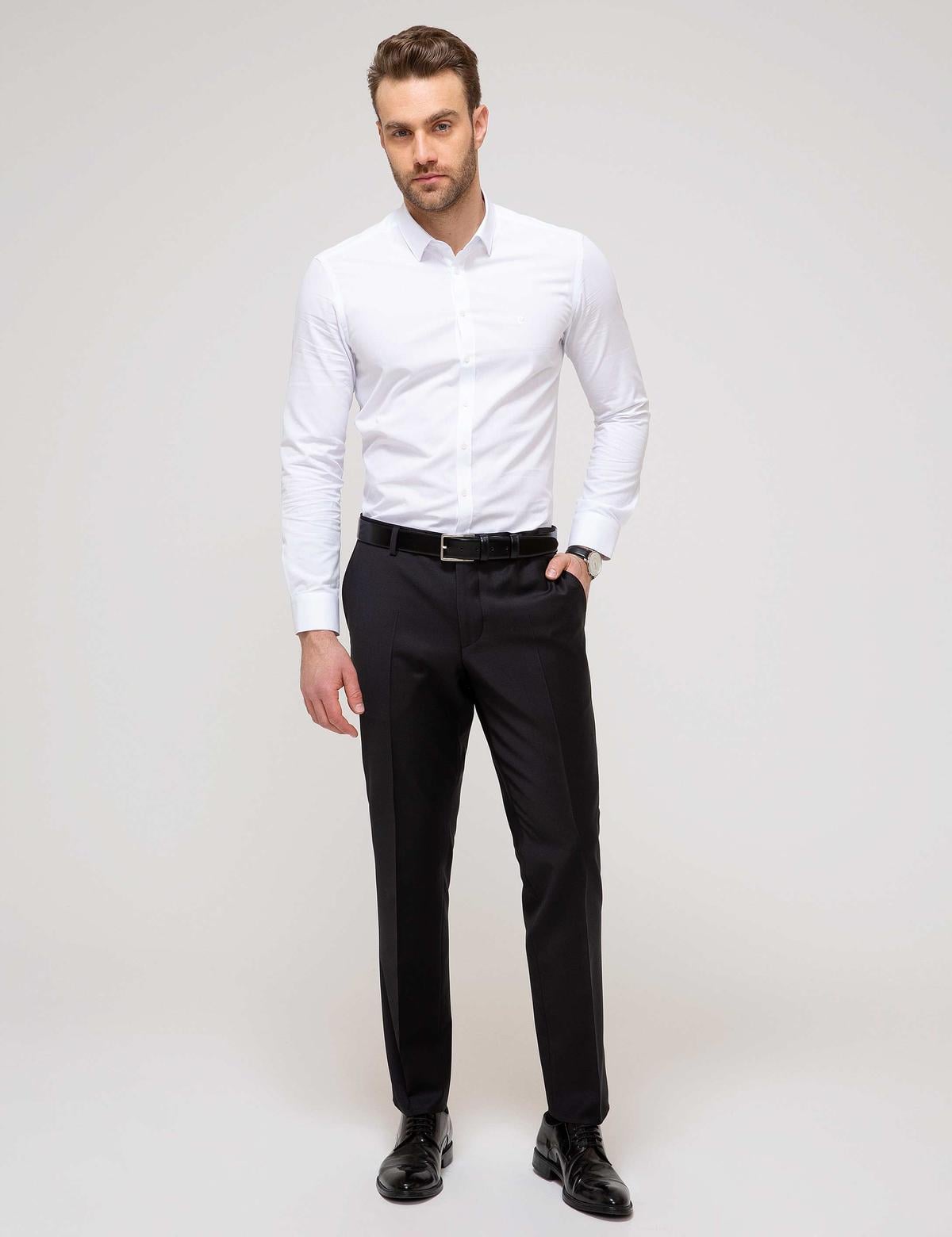 Beyaz Slim Fit Gömlek - 50201476008