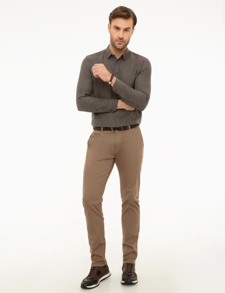 Açık Kahverengi Slim Fit Chino Pantolon - 50224093019