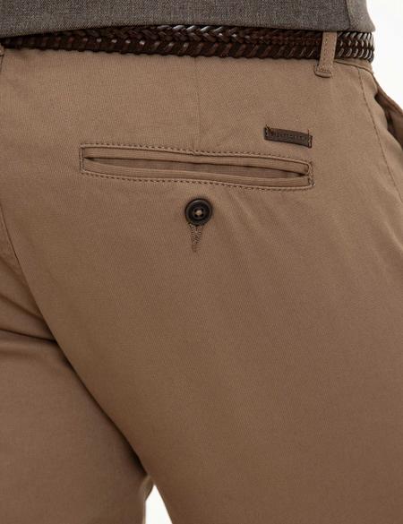 Açık Kahverengi Slim Fit Chino Pantolon - 50224093019