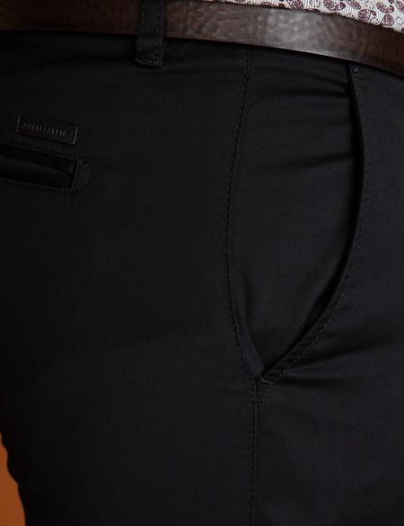Siyah Slim Fit Kanvas Pantolon - 50194244048