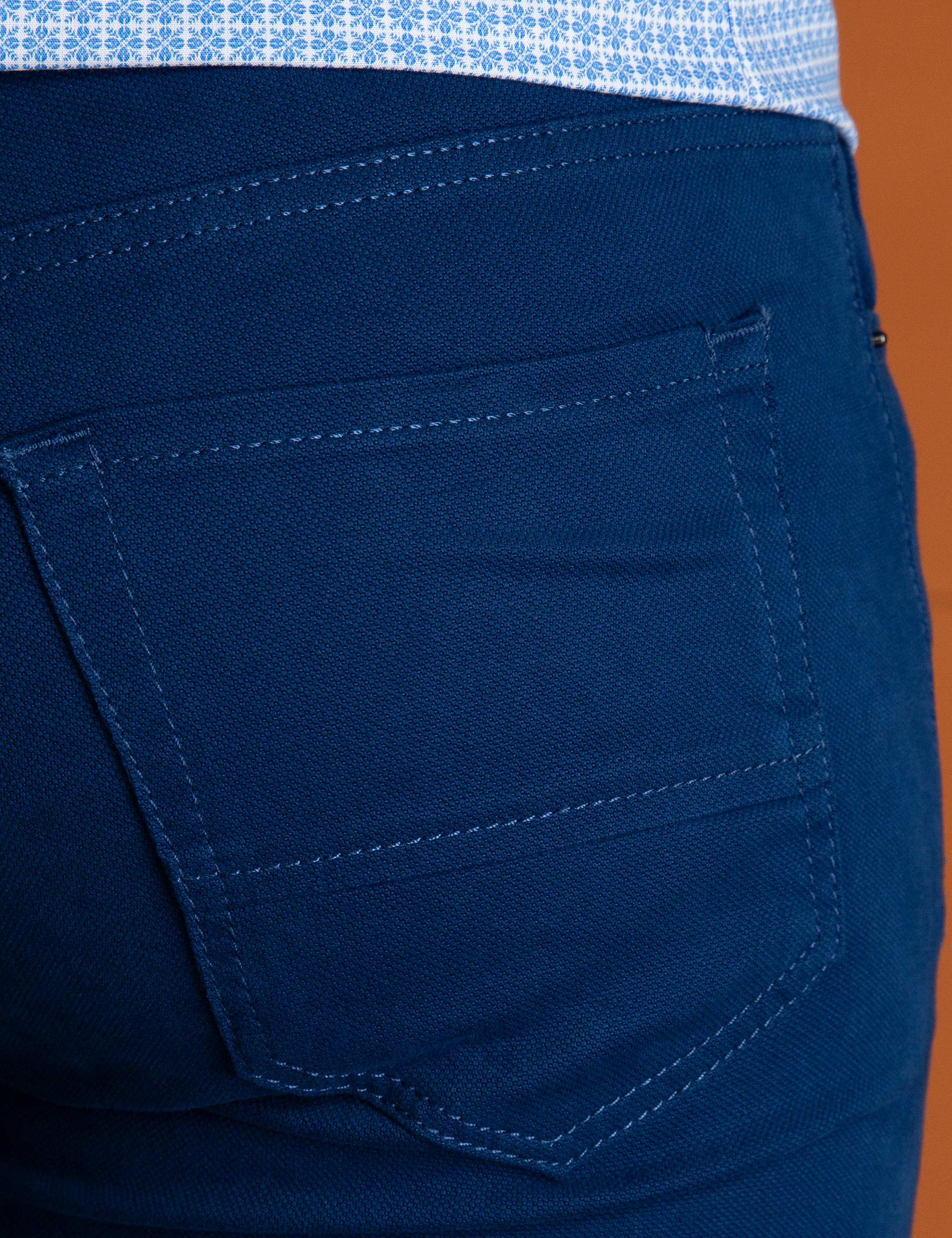 İndigo Slim Fit Kanvas Pantolon - Image 4