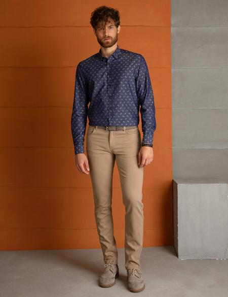 Camel Slim Fit Kanvas Pantolon - 50195903037