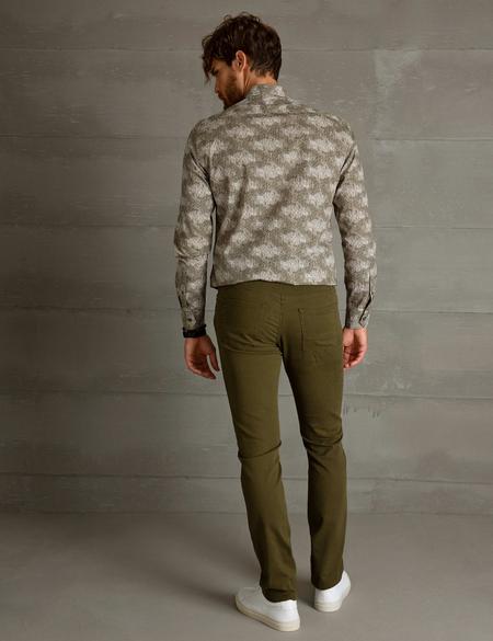 Koyu Yeşil Slim Fit Kanvas Pantolon - 50195903066