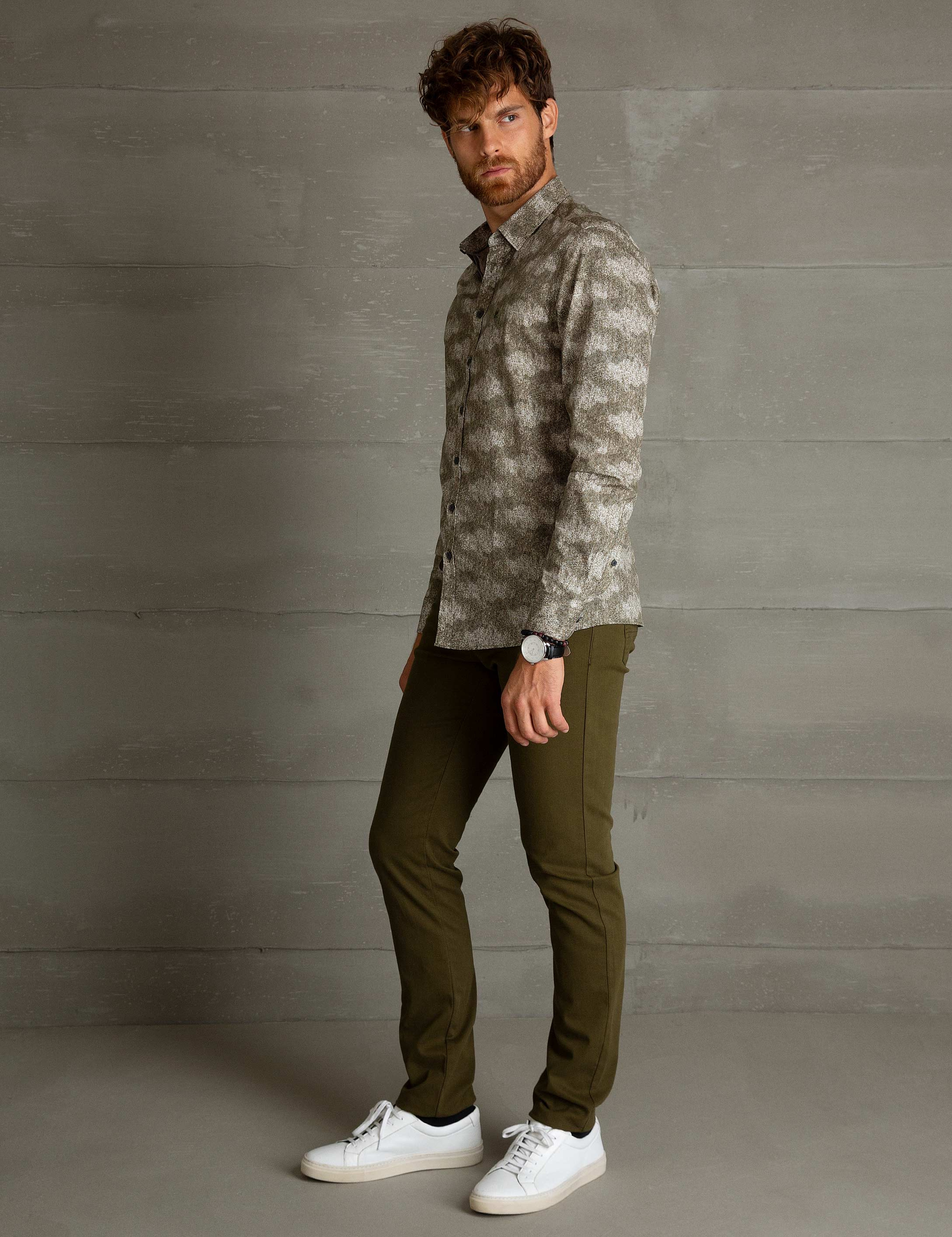 Koyu Yeşil Slim Fit Chino Pantolon