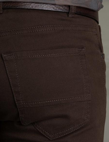 Kahverengi Slim Fit Chino Pantolon - 50195903099