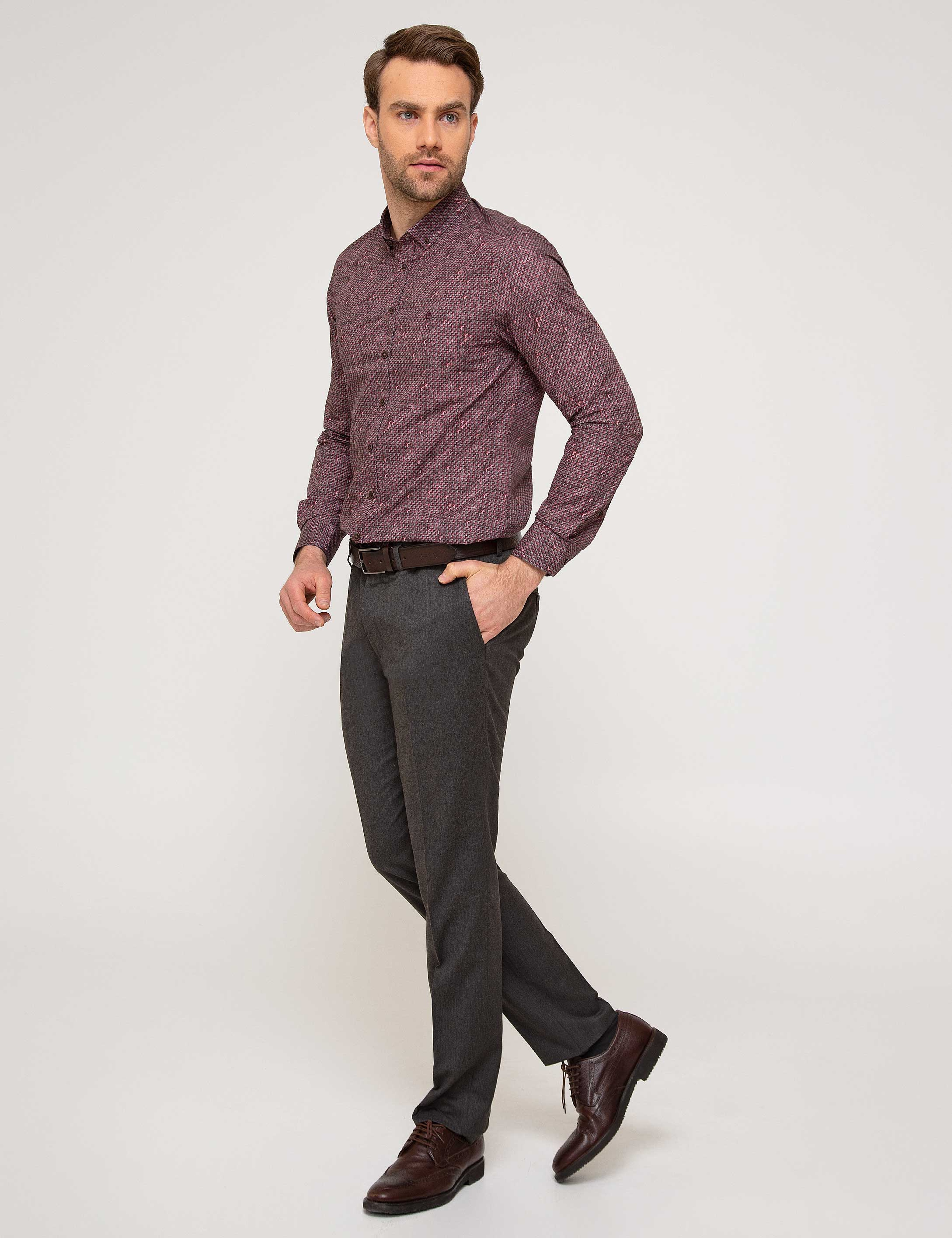 Kahverengi Slim Fit Pantolon