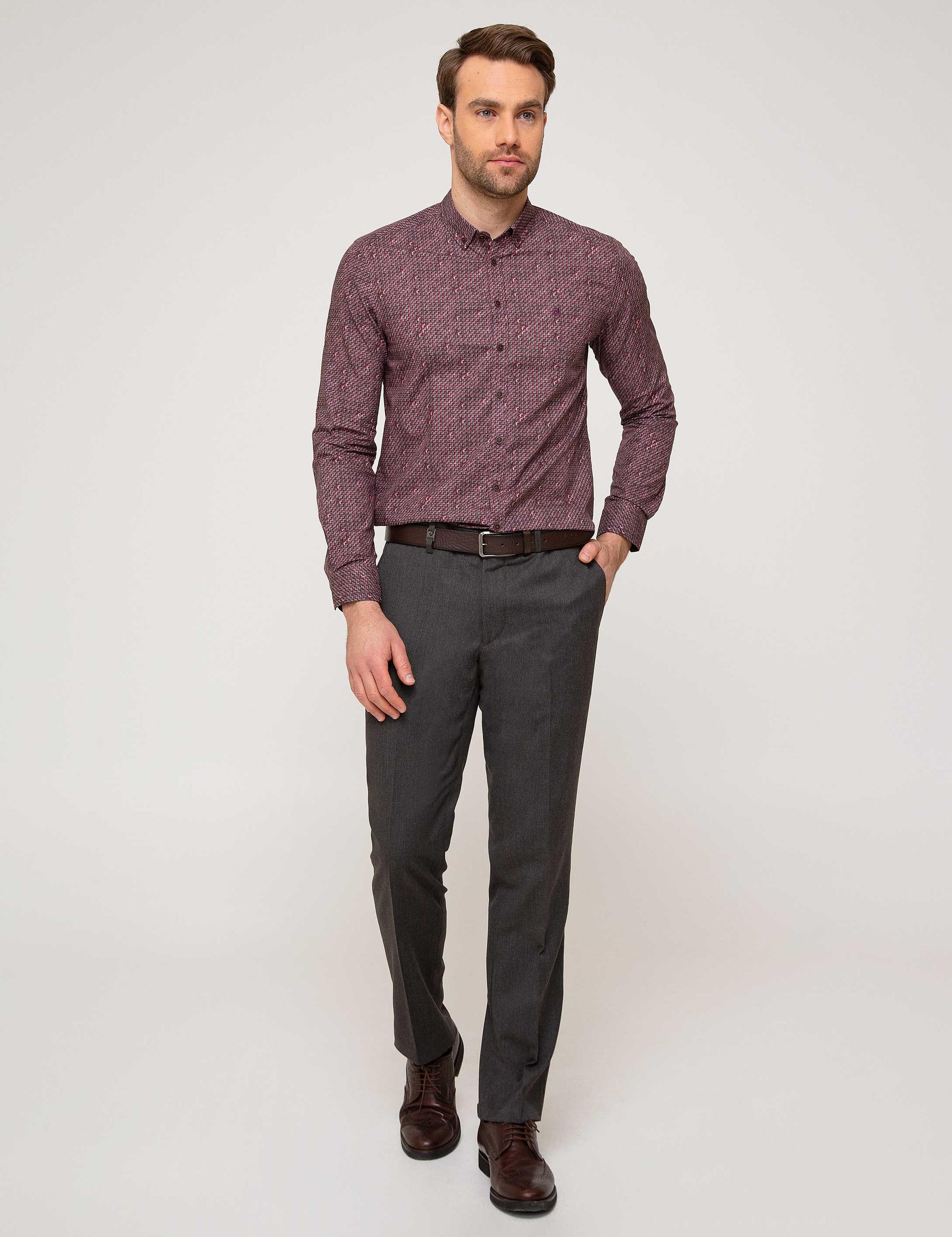Kahverengi Slim Fit Pantolon