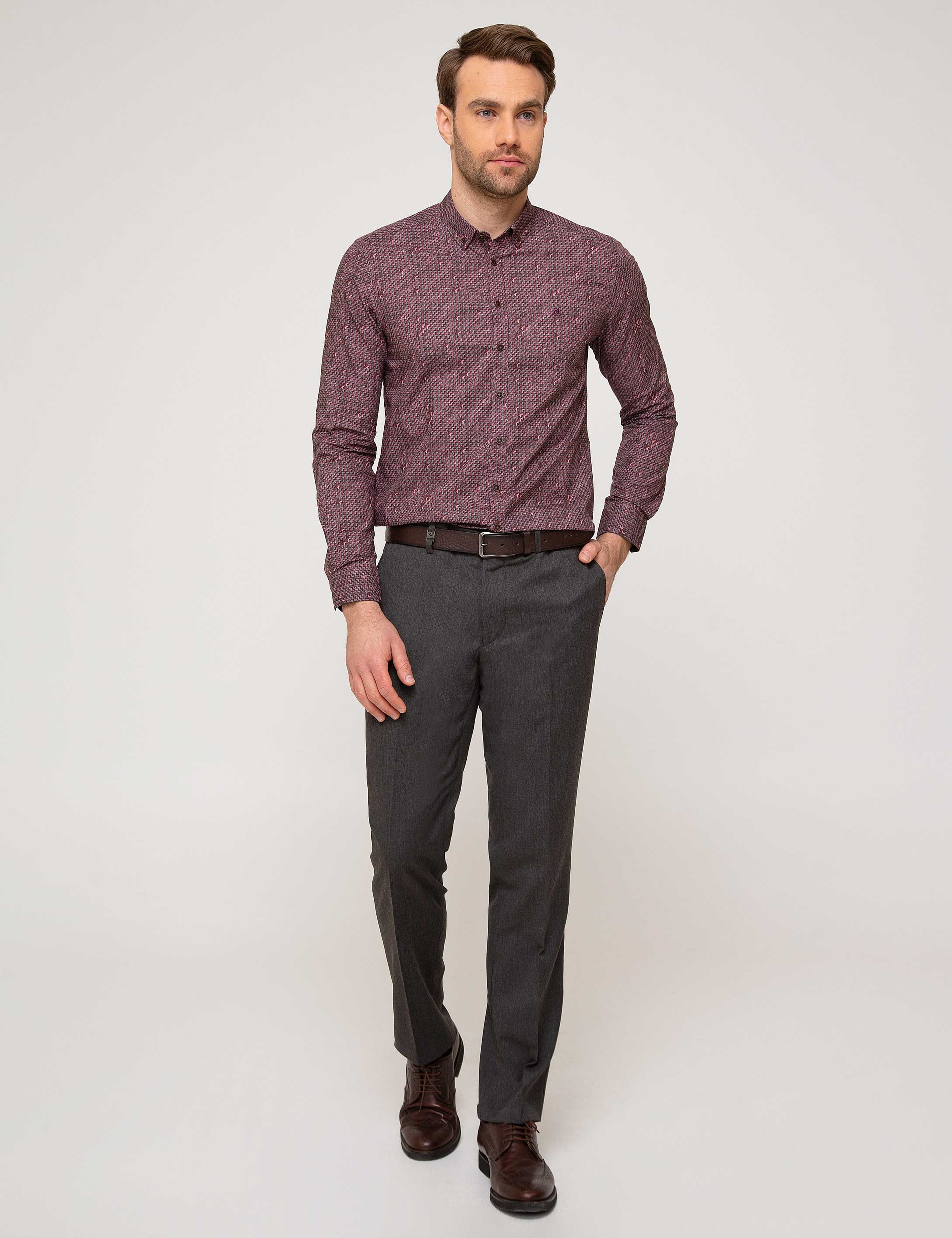 Kahverengi Slim Fit Pantolon - Image 1