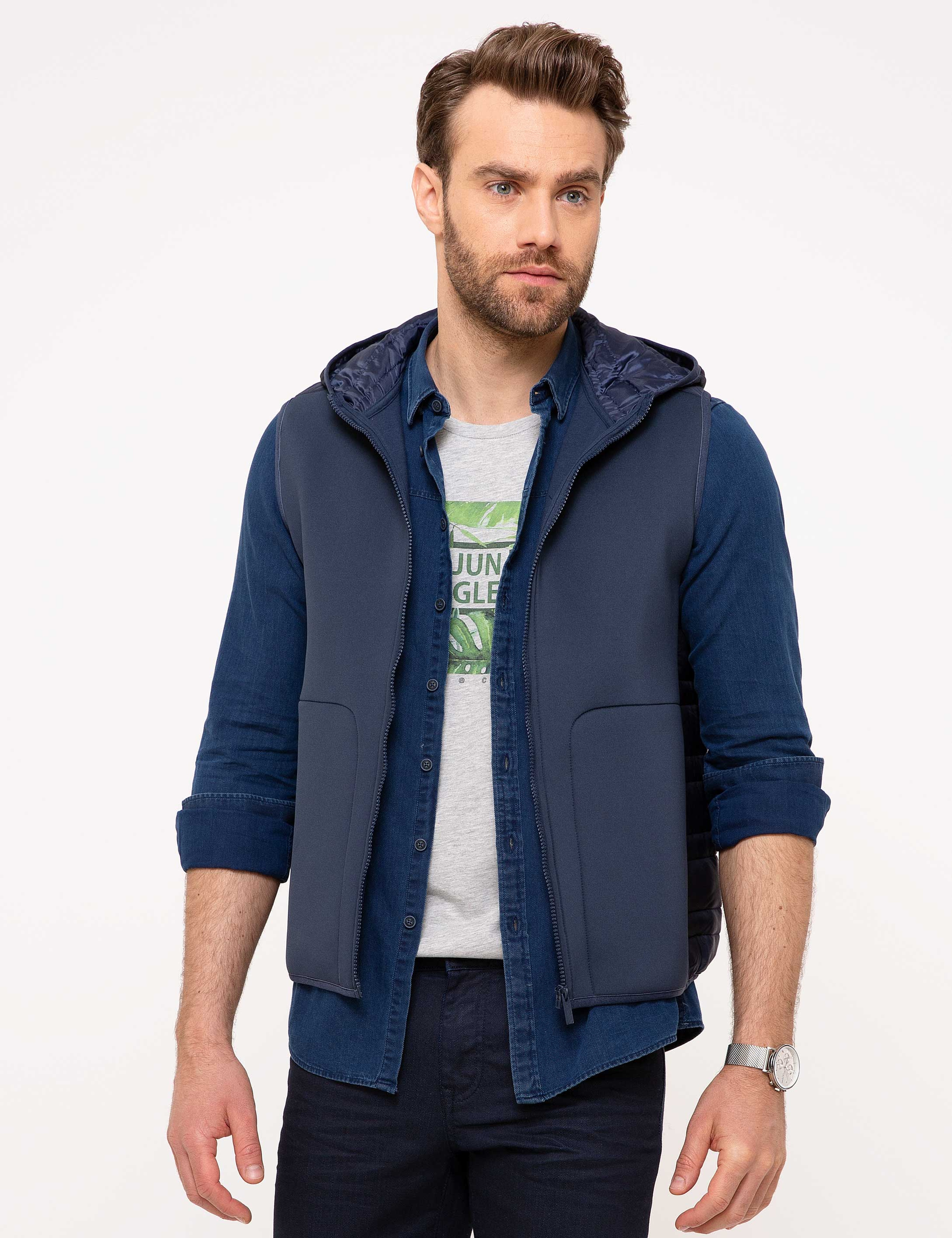 Lacivert Standart Fit Sweatshirt - Image 1