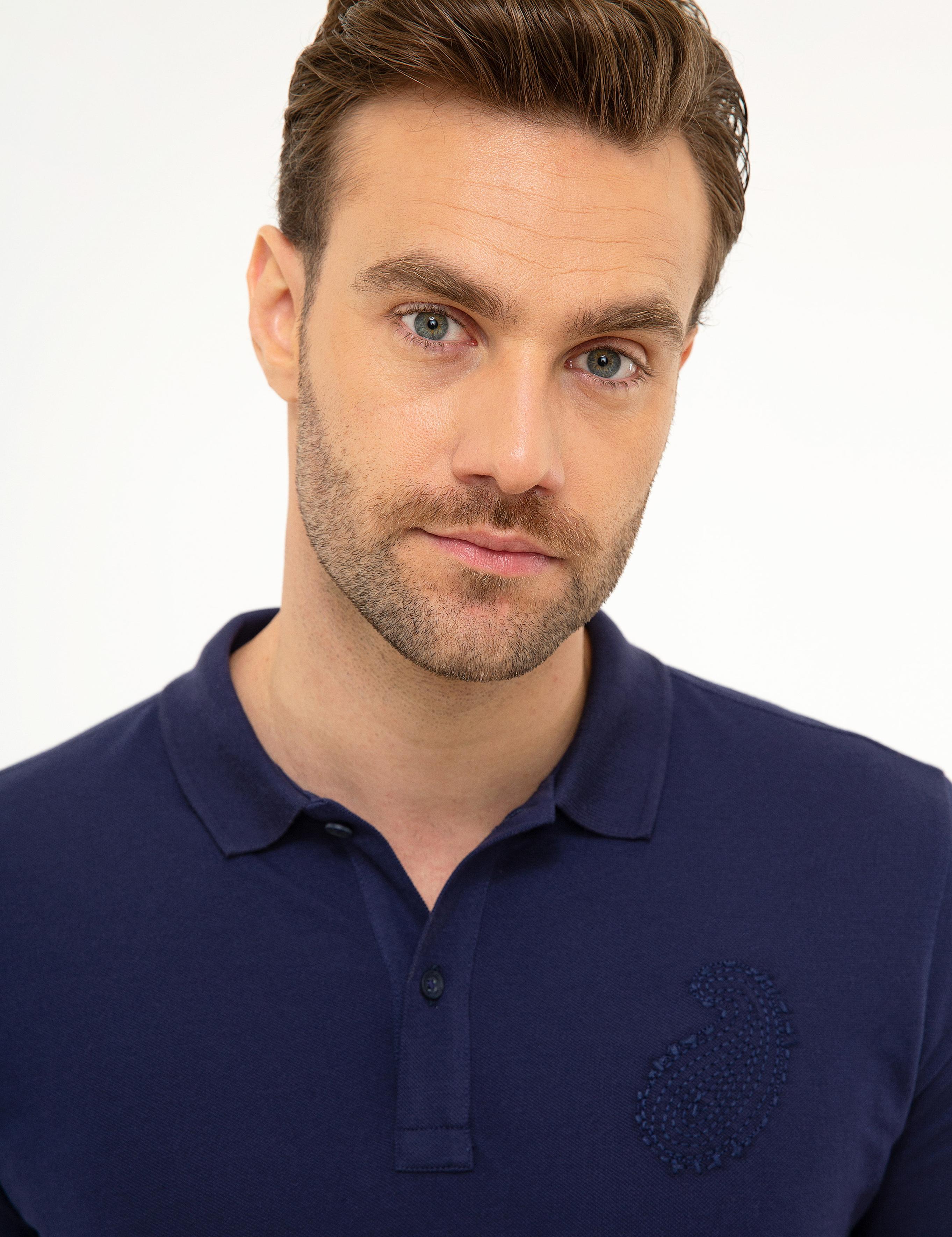 Lacivert Slim Fit Tişört