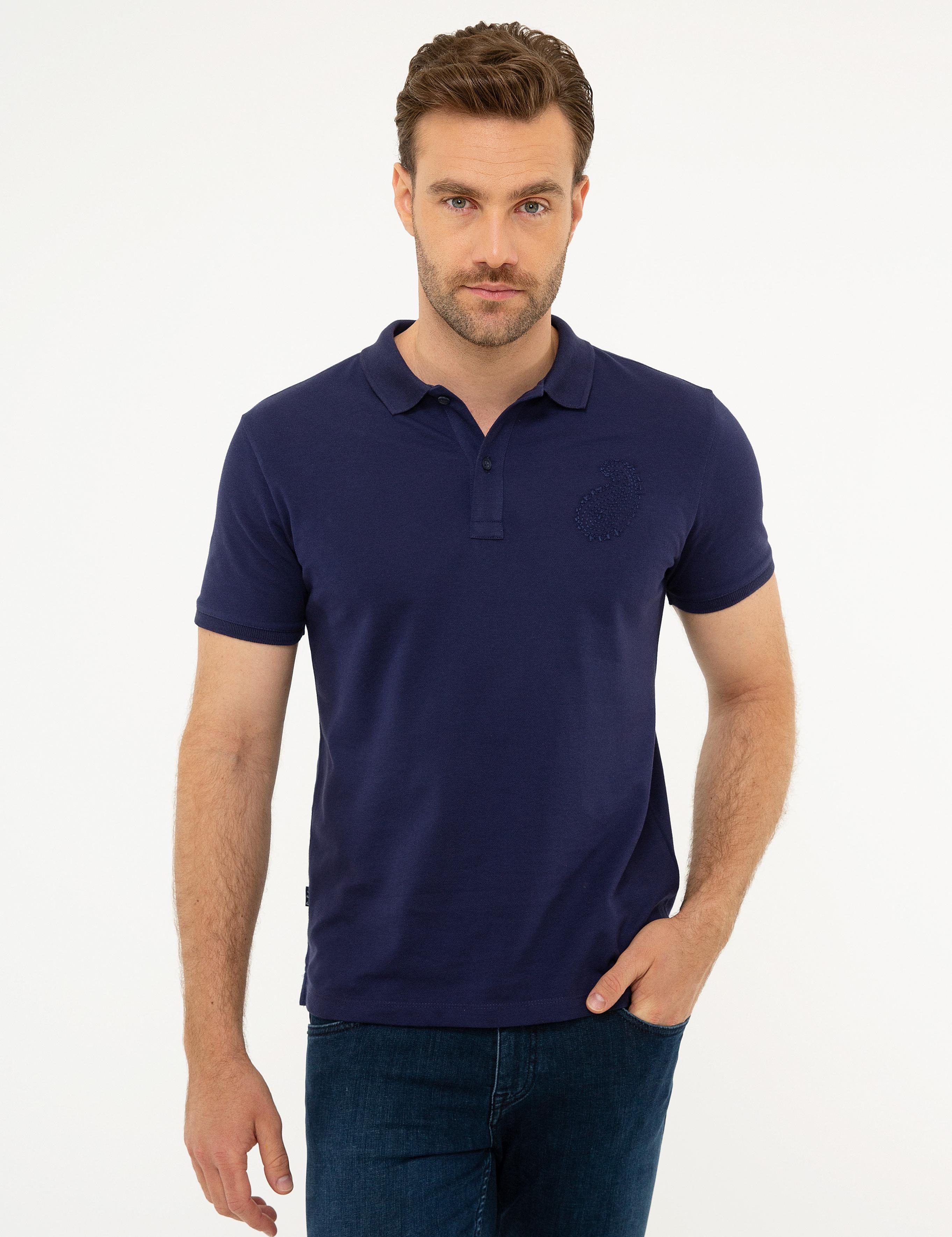Lacivert Slim Fit Tişört