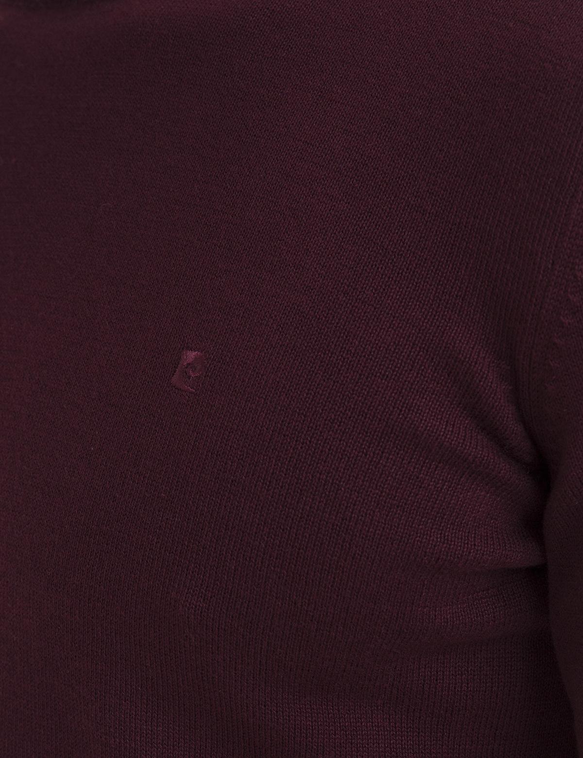 Bordo Slim Fit Bisiklet Yaka Basic Triko Kazak - 50194202063