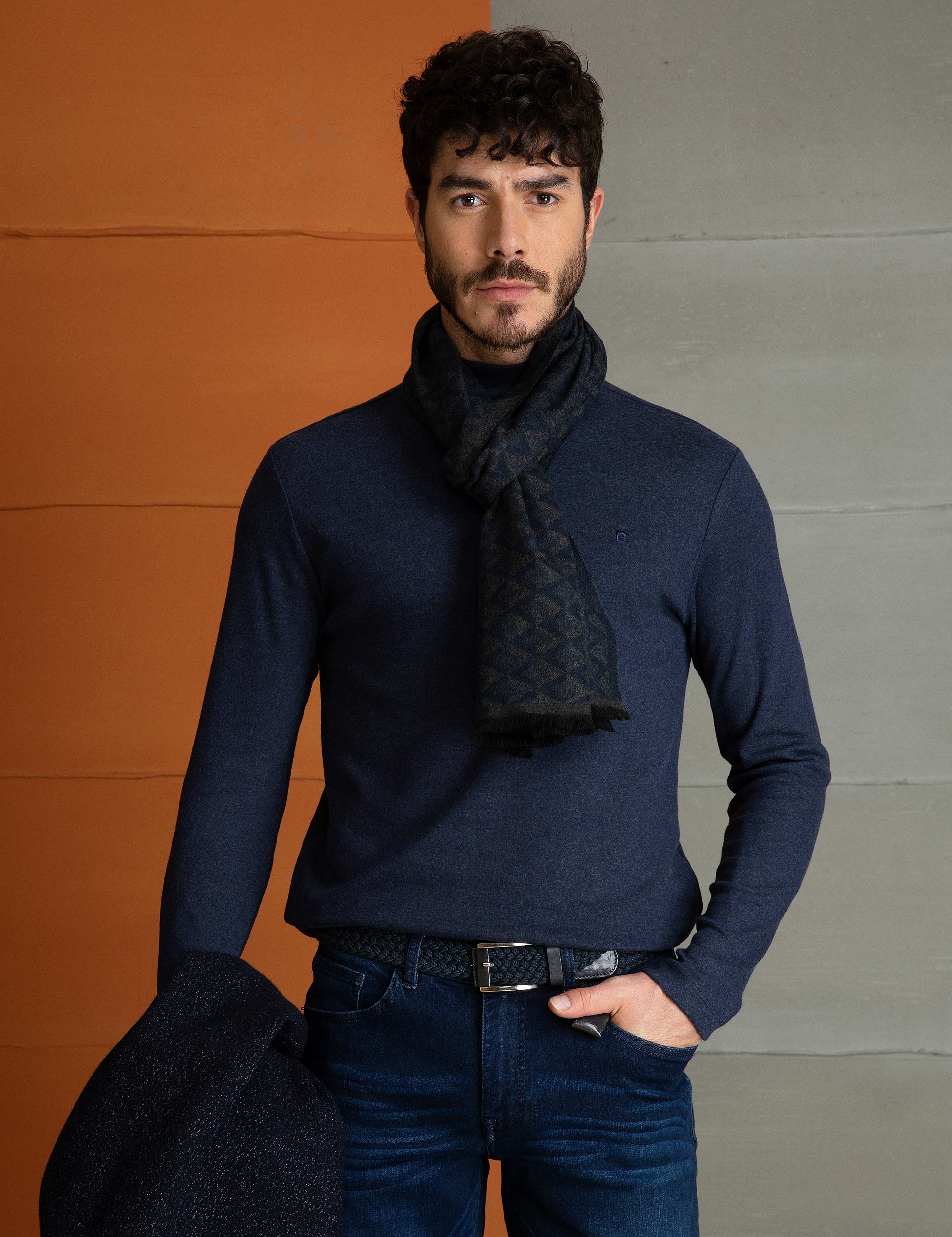 Lacivert Slim Fit Sweatshirt - Image 2