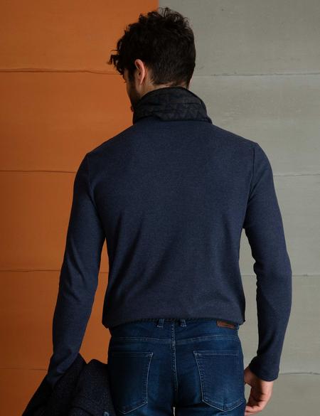 Lacivert Slim Fit Sweatshirt - 50195346001