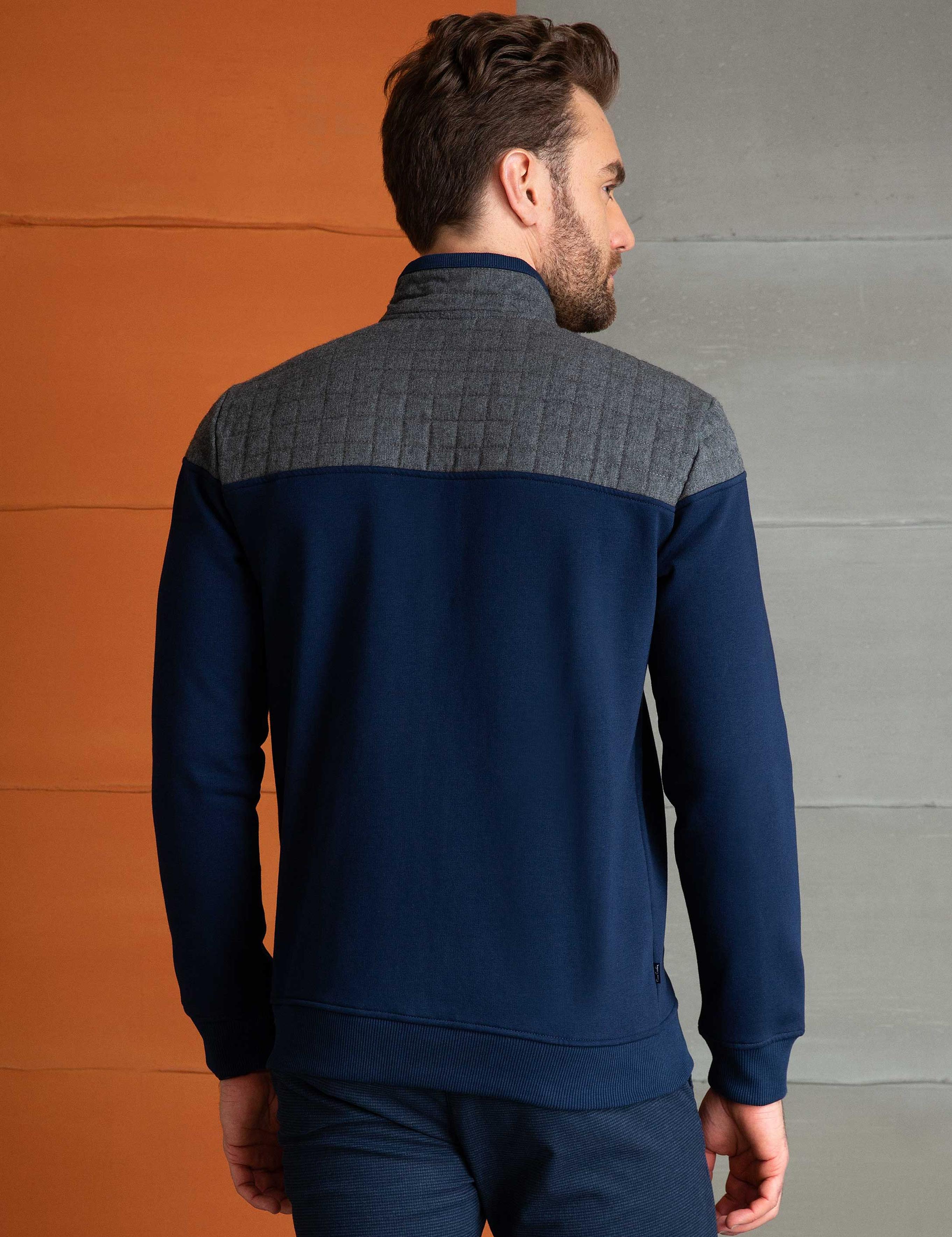 Lacivert Slim Fit Sweatshirt