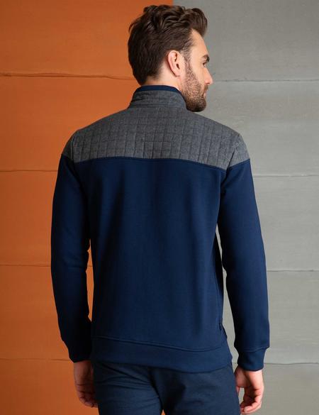 Lacivert Slim Fit Sweatshirt - 50200358001