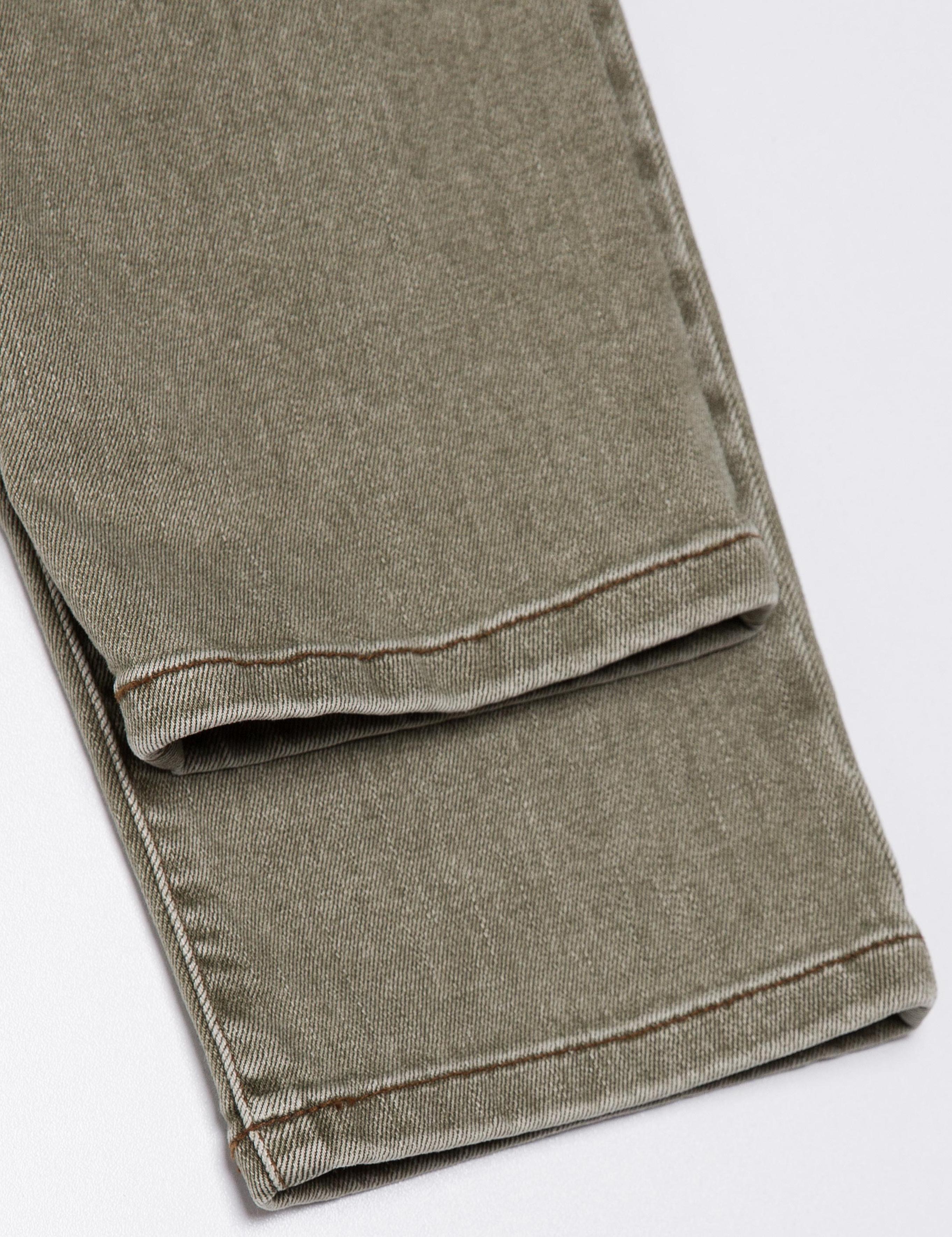 Yeşil Slim Denim Pantolon