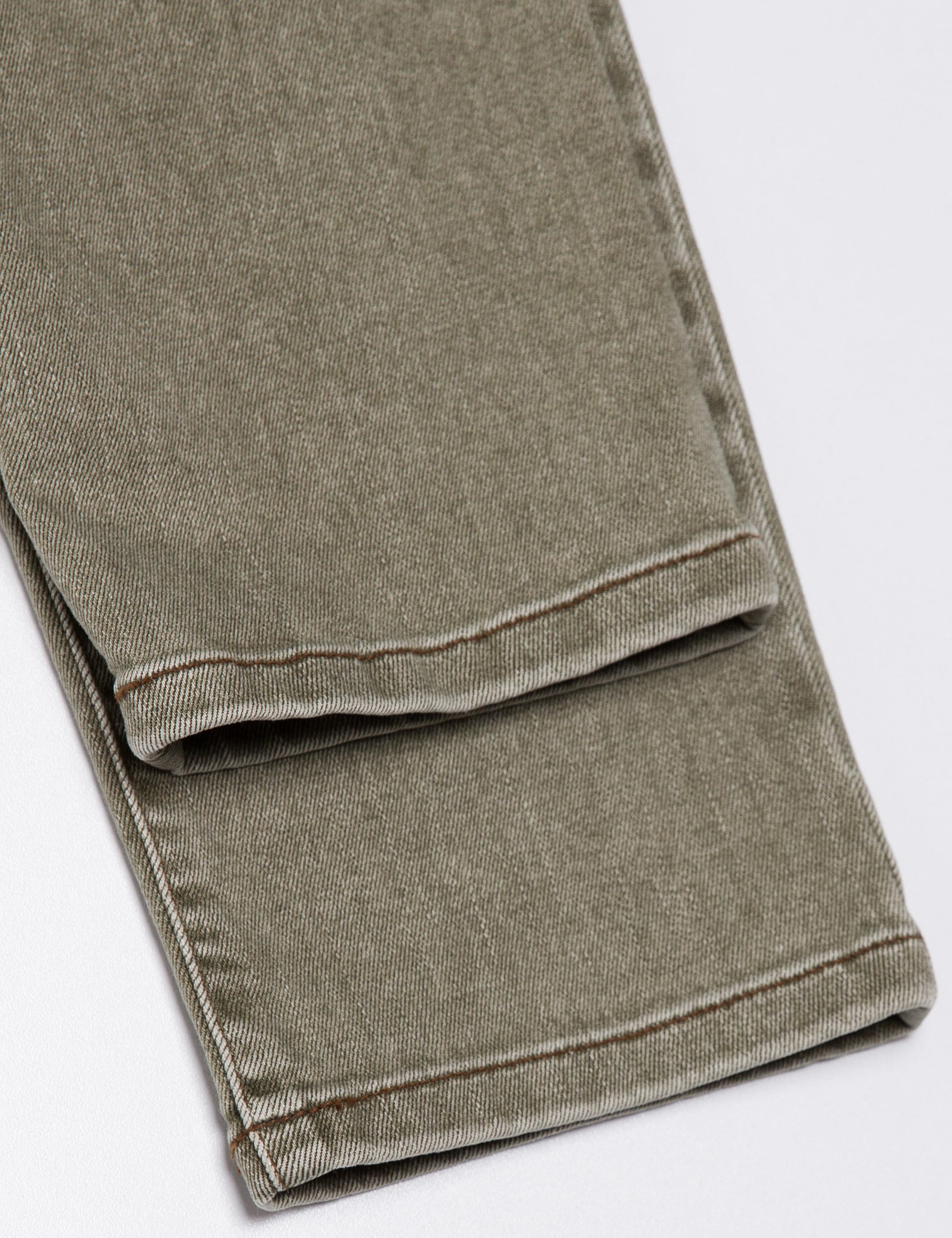 Yeşil Slim Denim Pantolon - Image 3