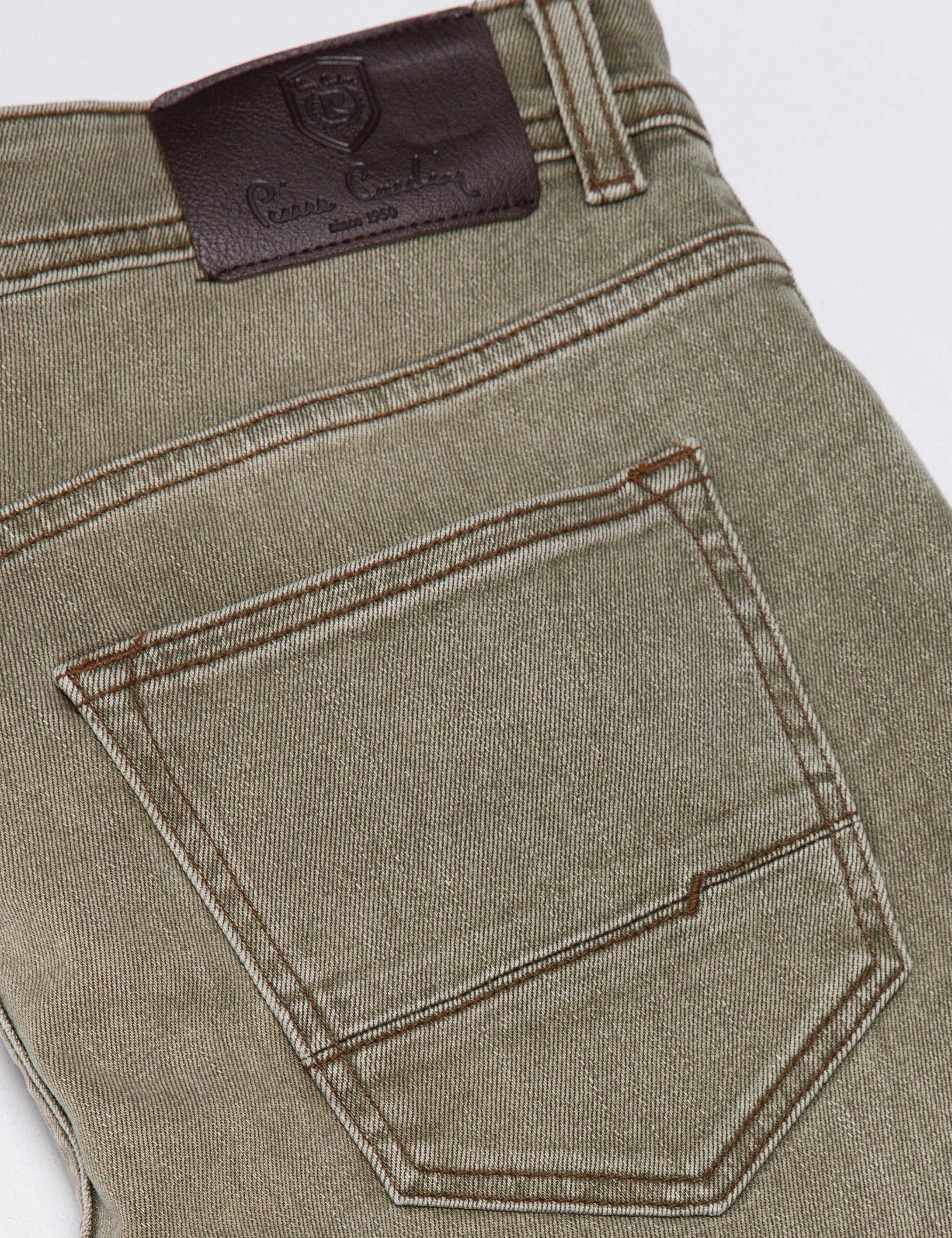 Yeşil Slim Denim Pantolon - Image 4