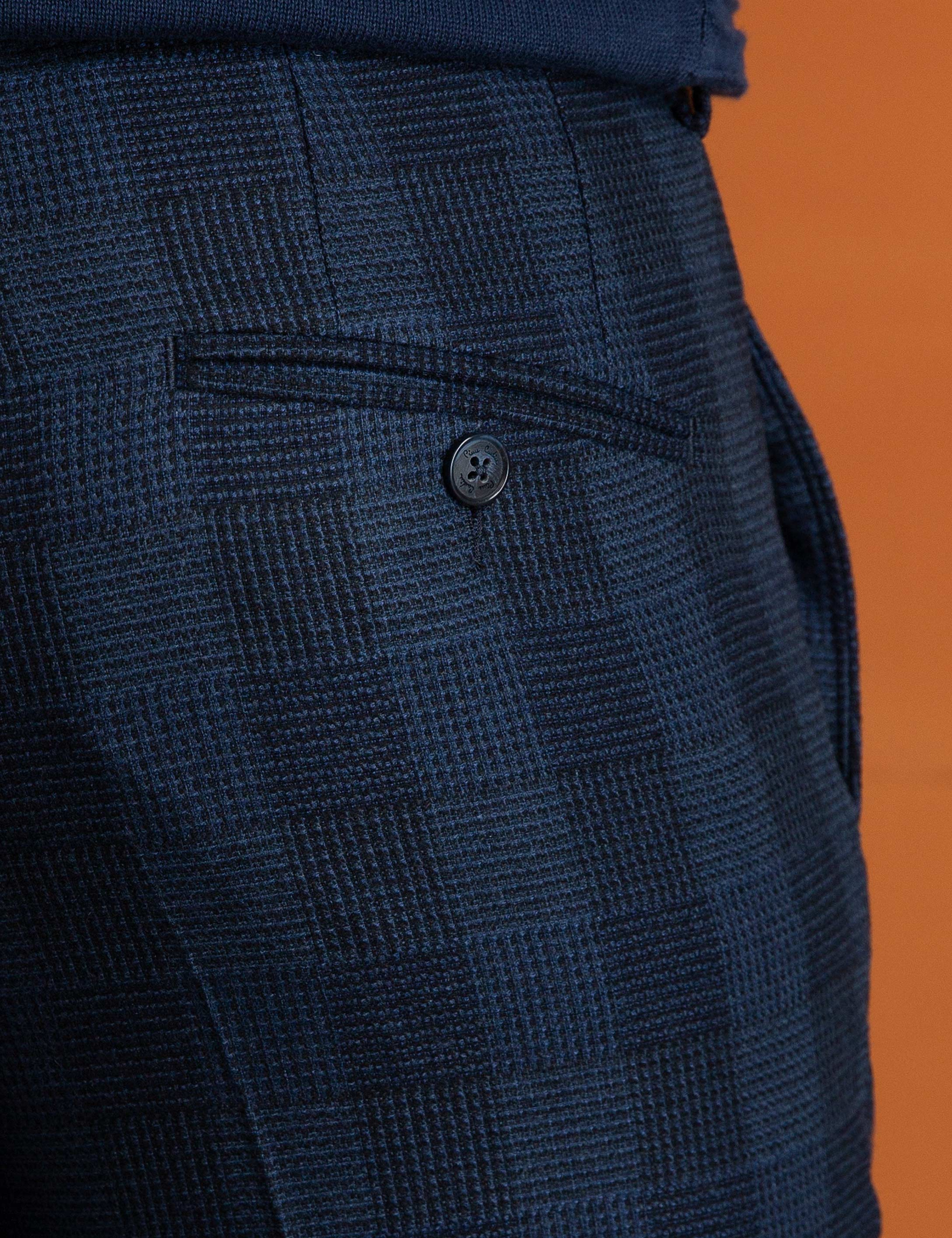 Lacivert Slim Fit Pantolon
