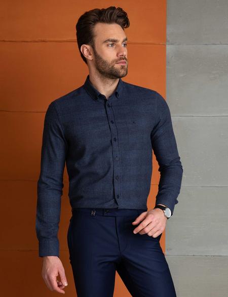 Lacivert Slim Fit Gömlek - 50202440010