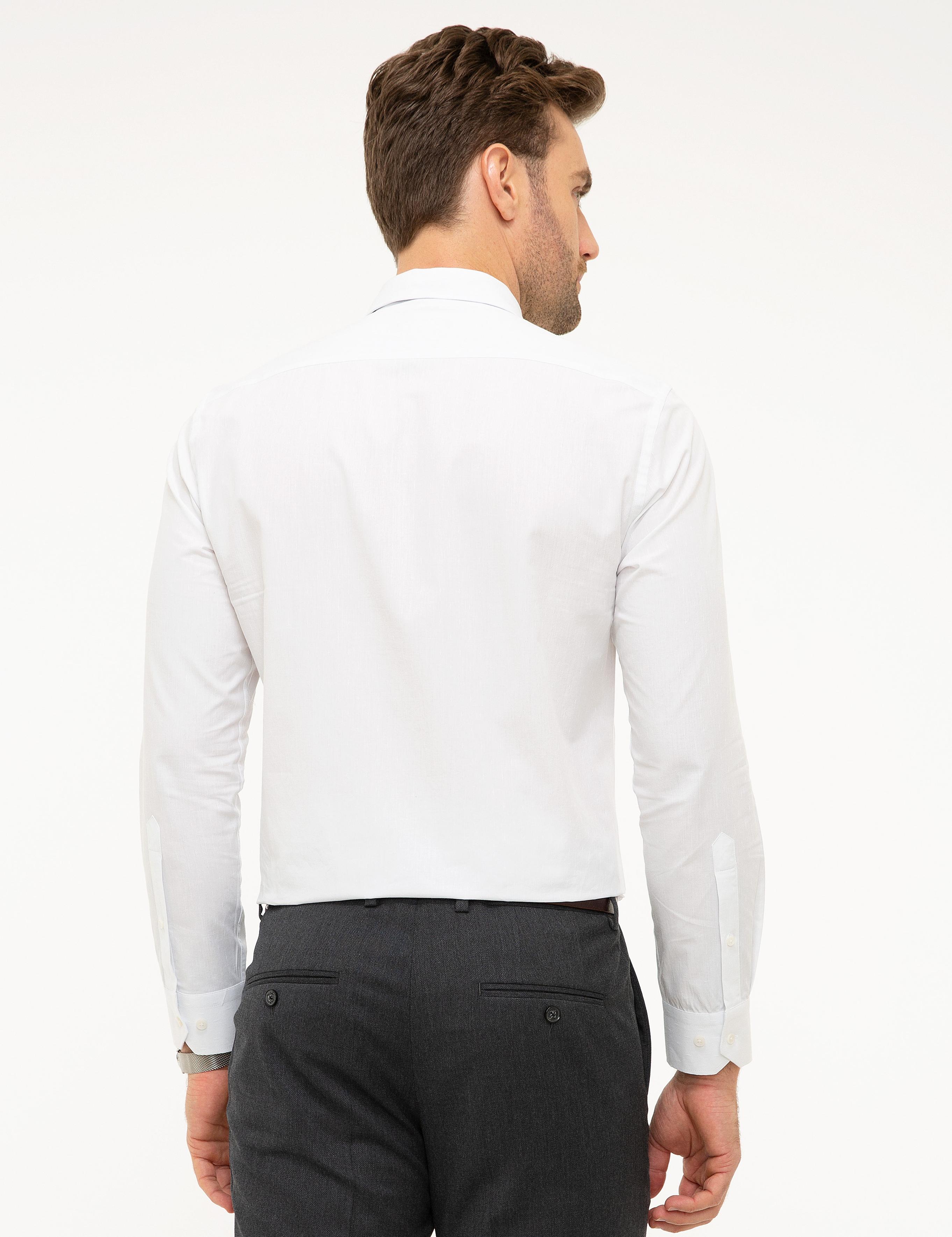 Beyaz Slim Fit Gömlek