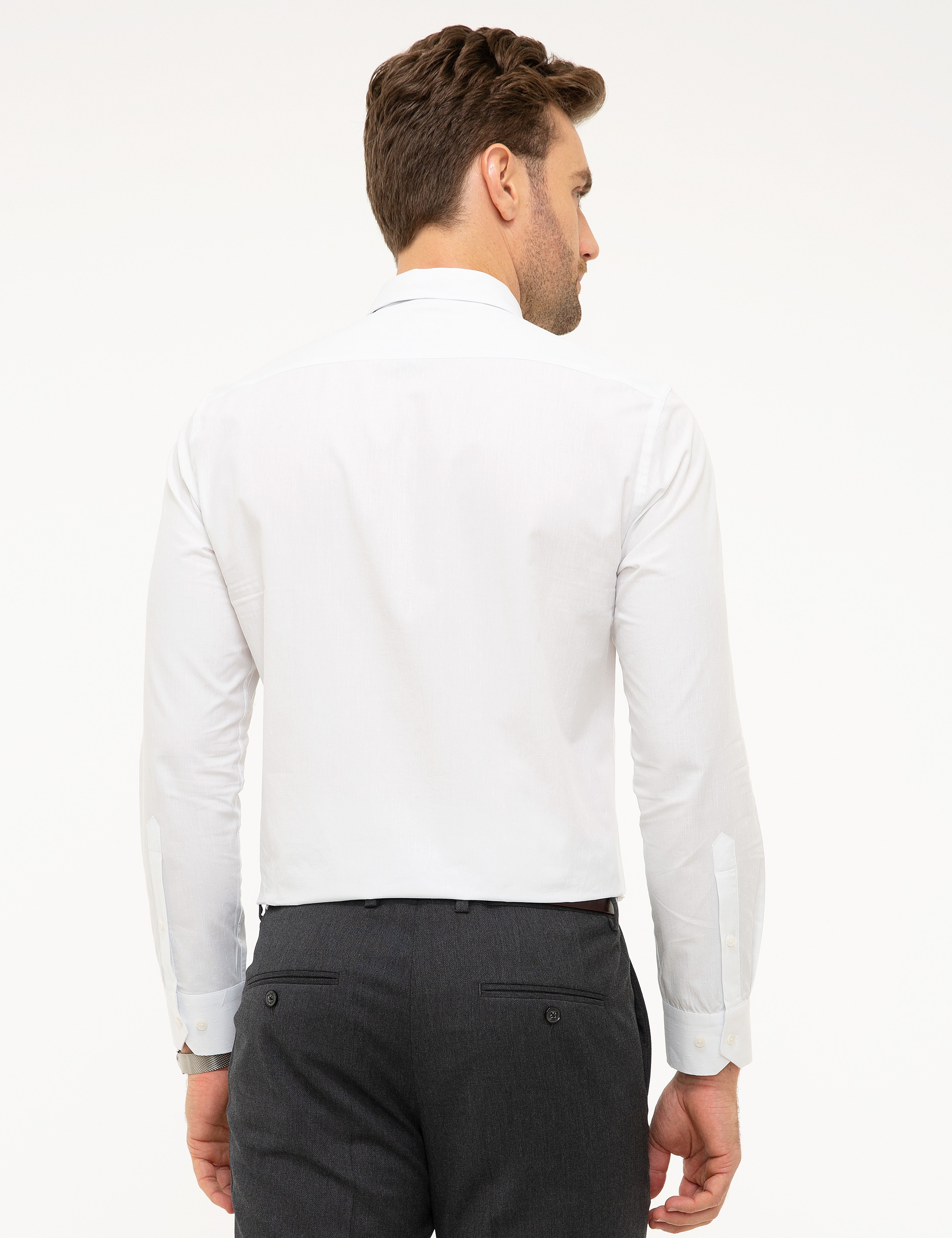 Beyaz Slim Fit Gömlek
