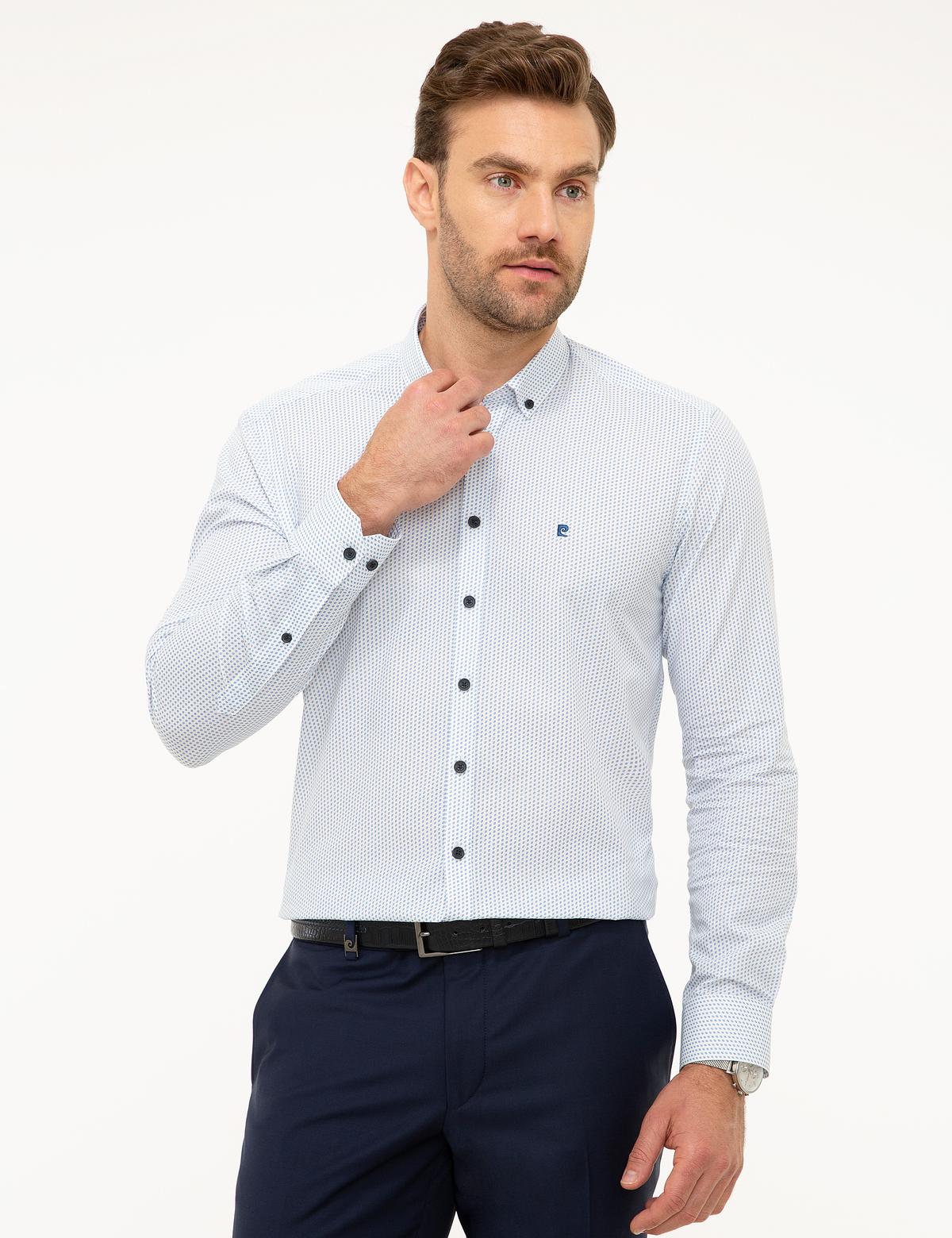 Açık Mavi Slim Fit Gömlek - 50202799002