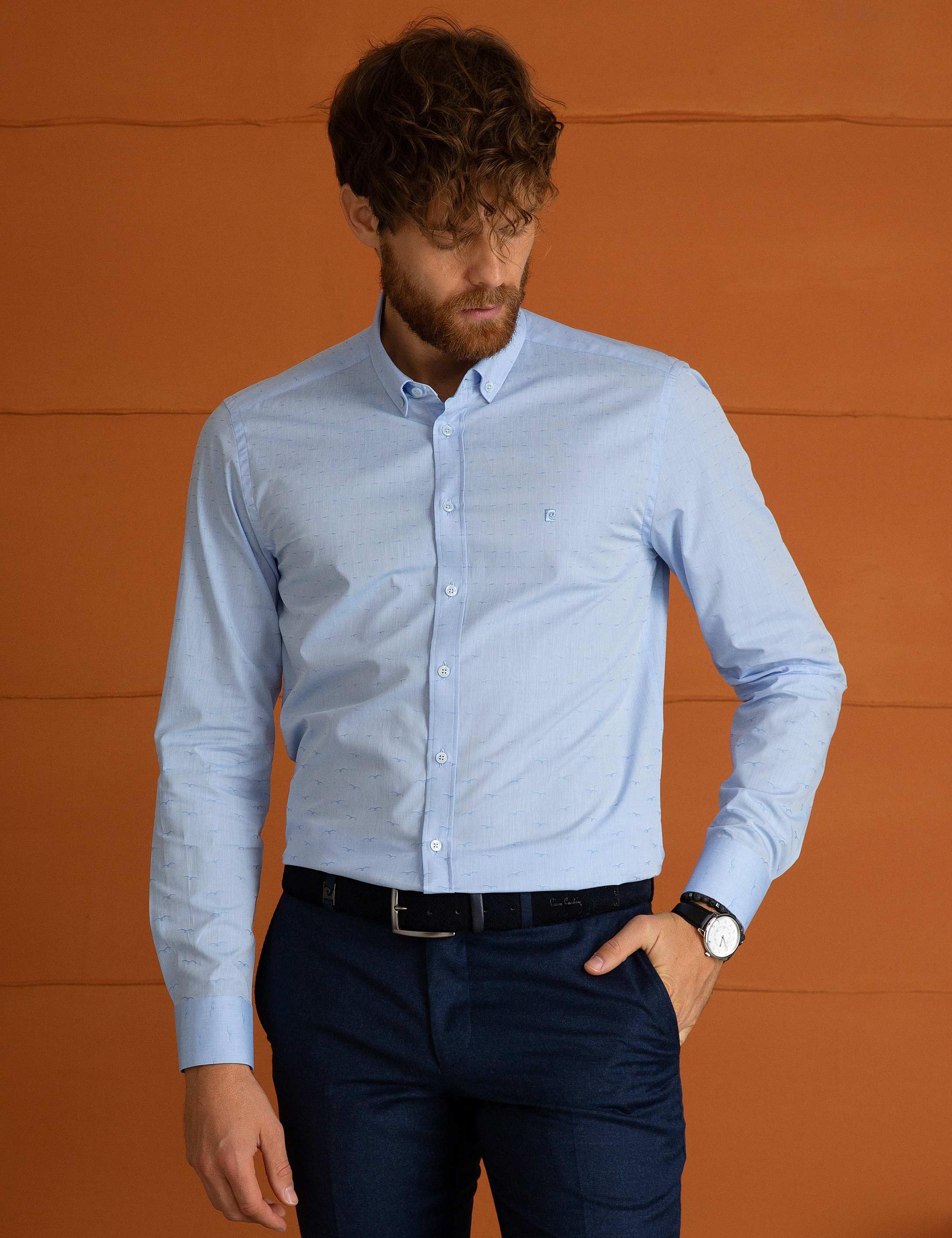 Açık Mavi Slim Fit Gömlek