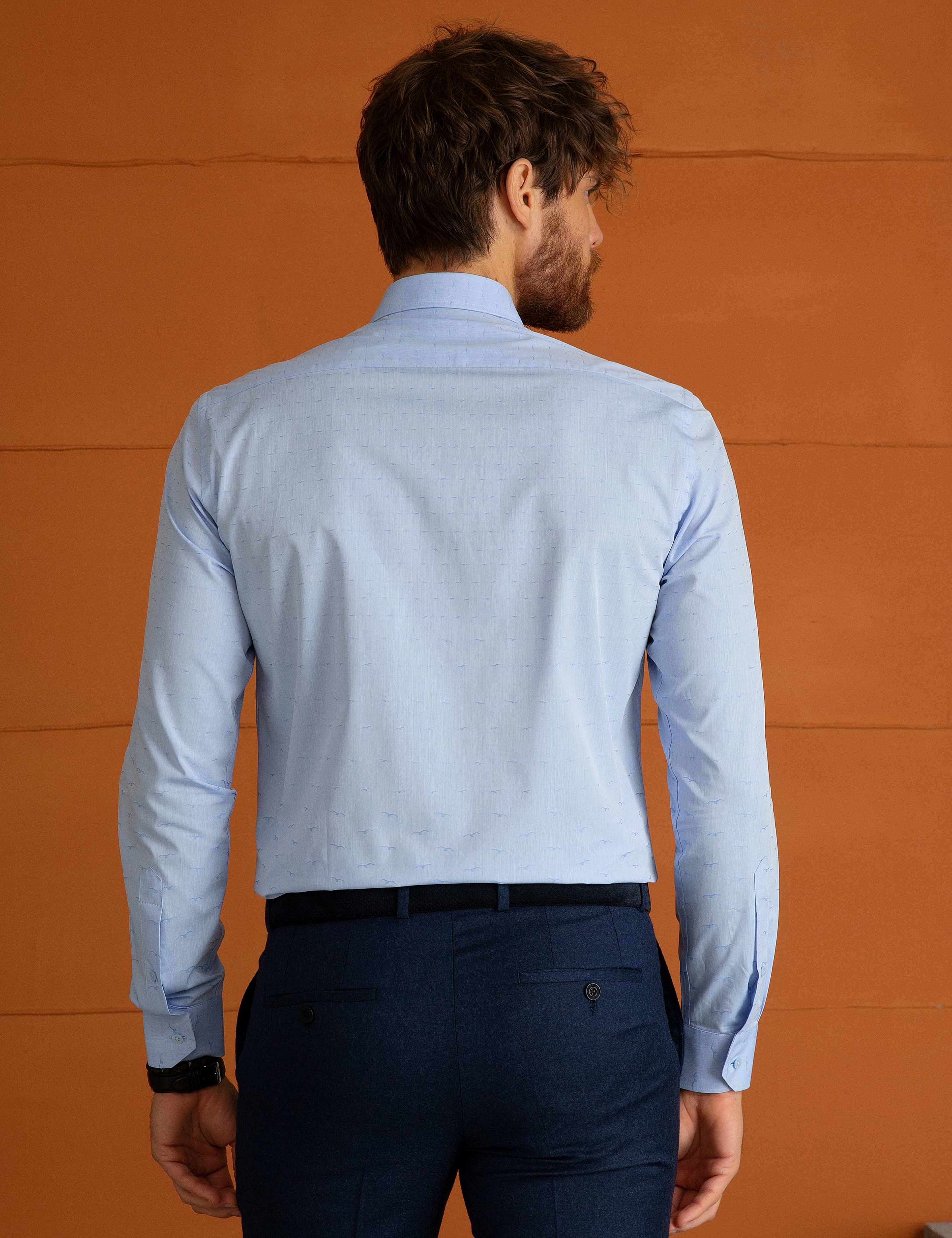 Açık Mavi Slim Fit Gömlek