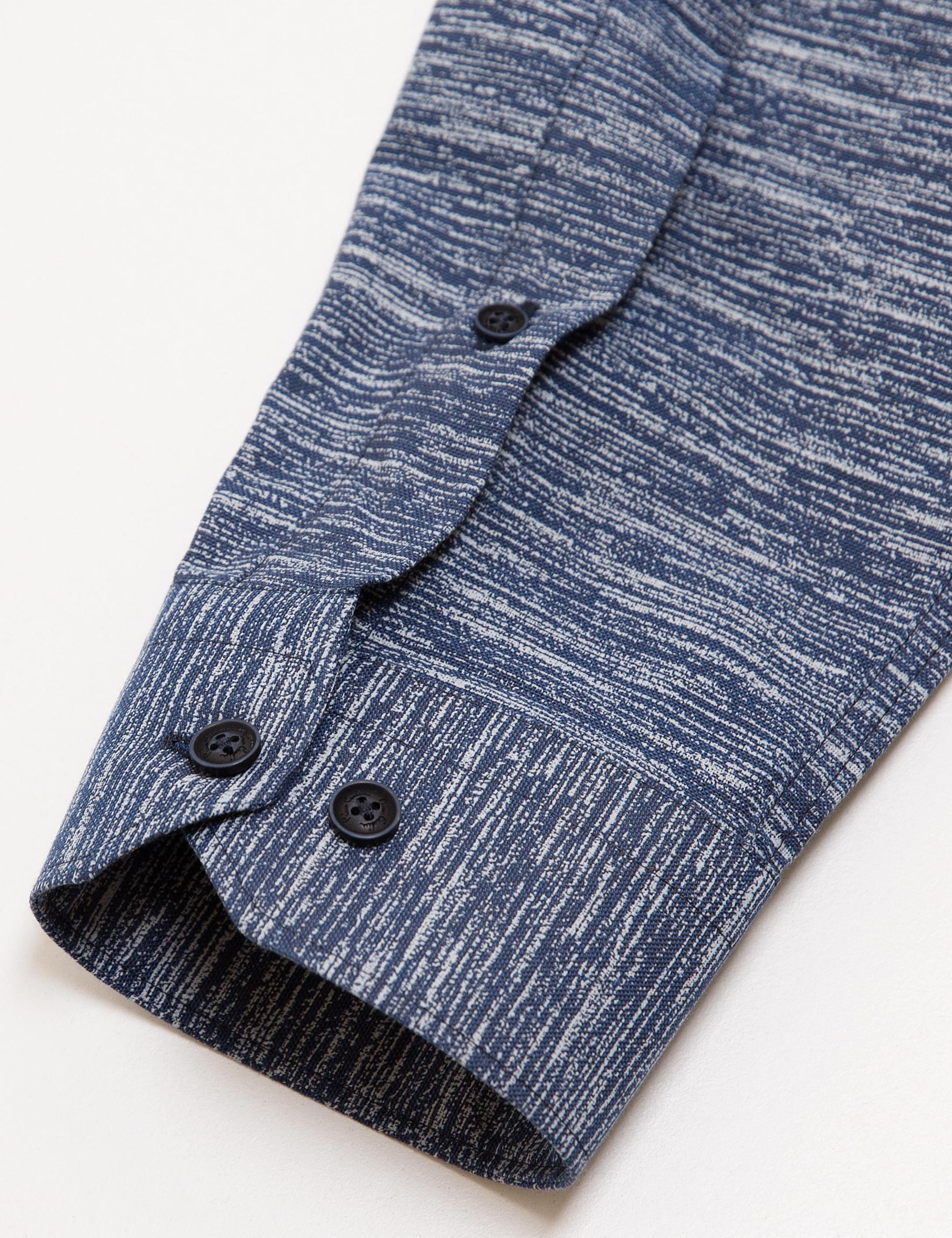 Slim Lacivert Gömlek