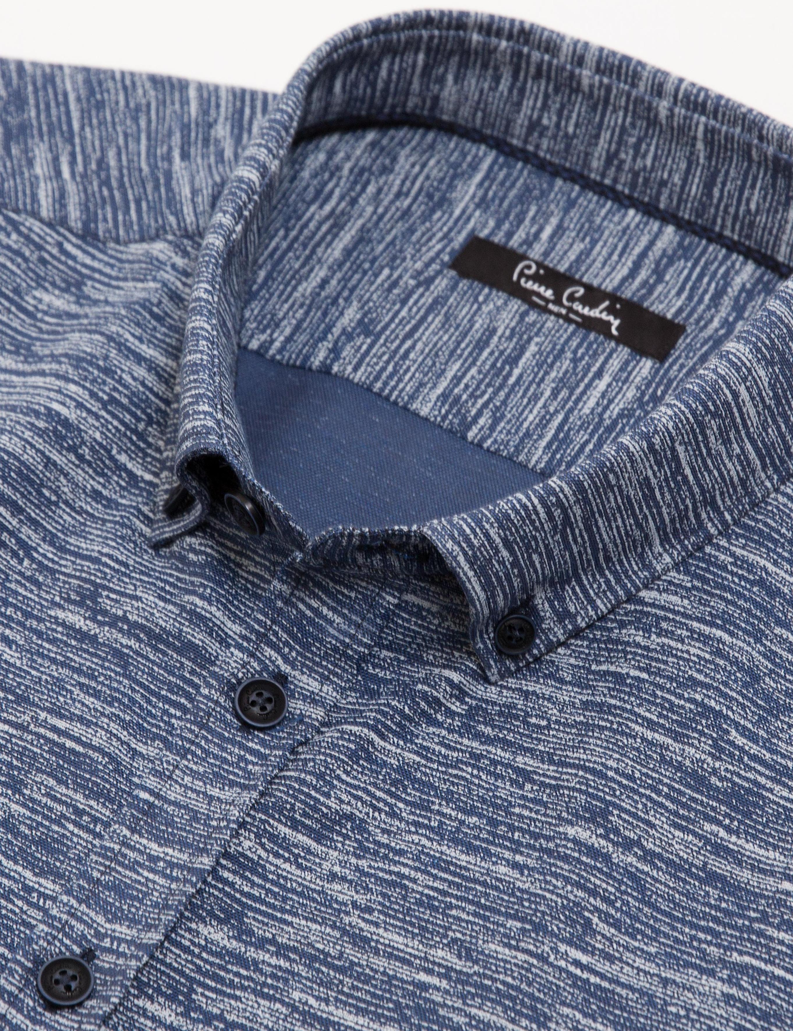 Slim Lacivert Gömlek