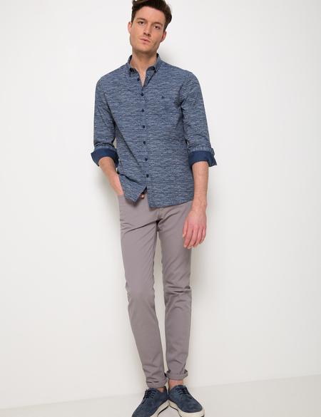 Slim Lacivert Gömlek - 50187970016