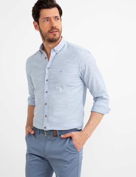 Slim Mavi Gömlek - 50188487001