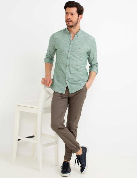 Yeşil Slim Fit Gömlek - 50188487046