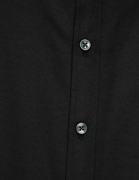 Siyah Regular Fit Basic Gömlek - 50197132019