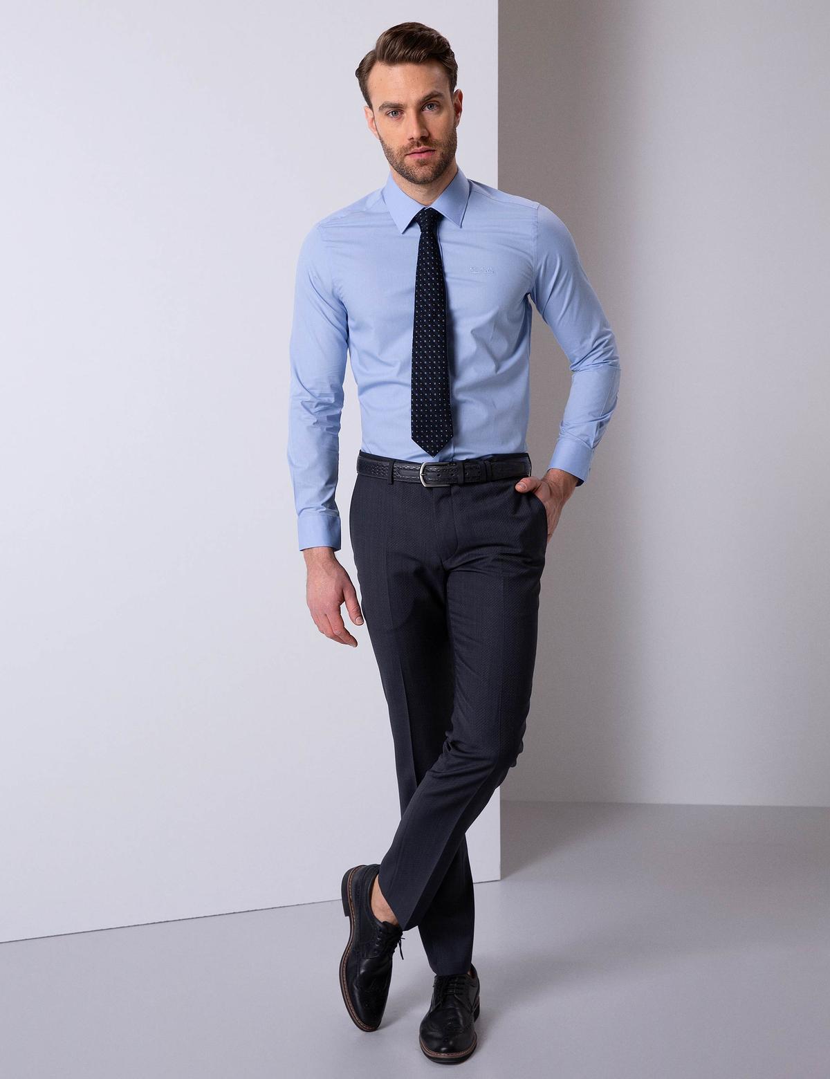 Mavi Slim Fit Uzun Kollu Basic Gömlek - 50204593037