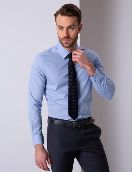 Mavi Slim Fit Uzun Kollu Basic Gömlek - 50204593037