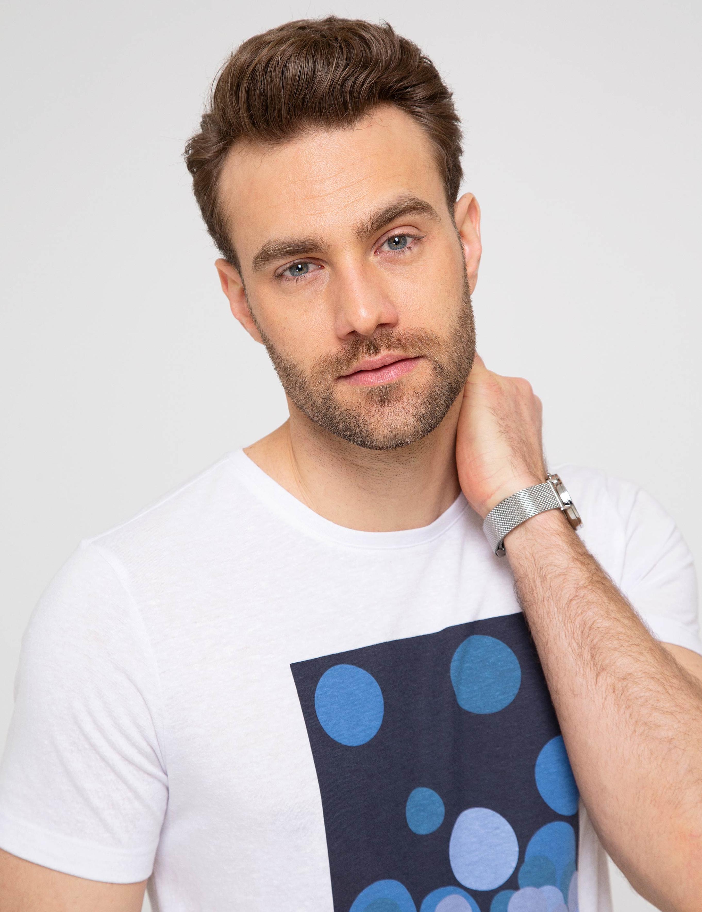 Beyaz Slim Fit Tişört