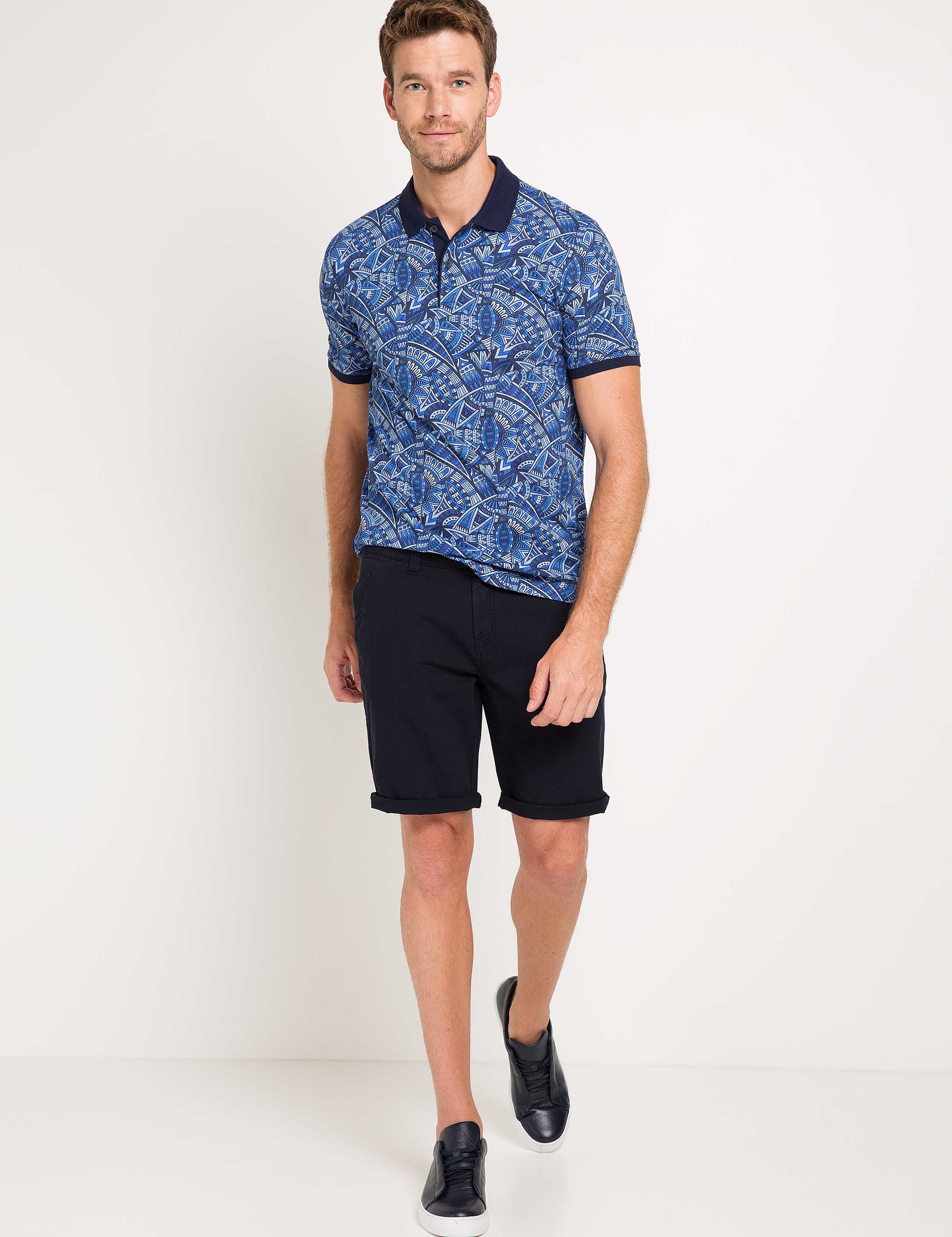 Lacivert Slim Fit Polo Yaka T-Shirt - Image 2