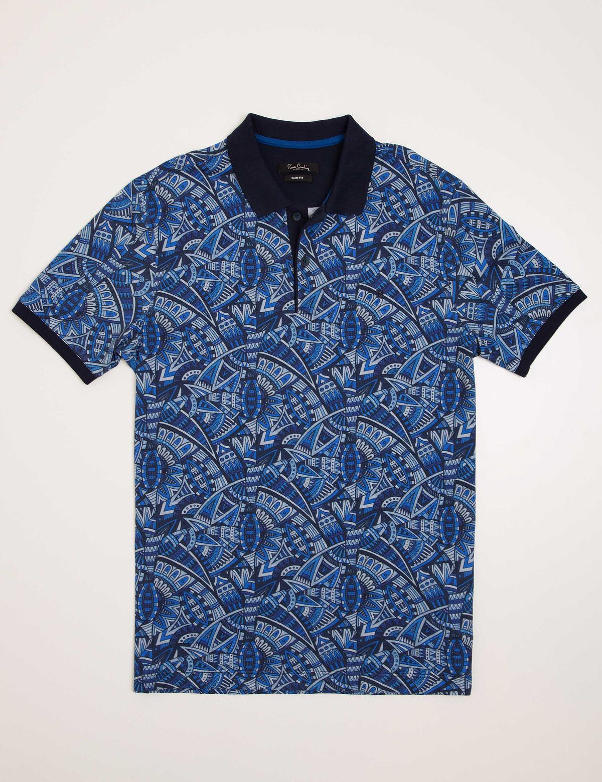 Lacivert Slim Fit Polo Yaka T-Shirt - 50187662001