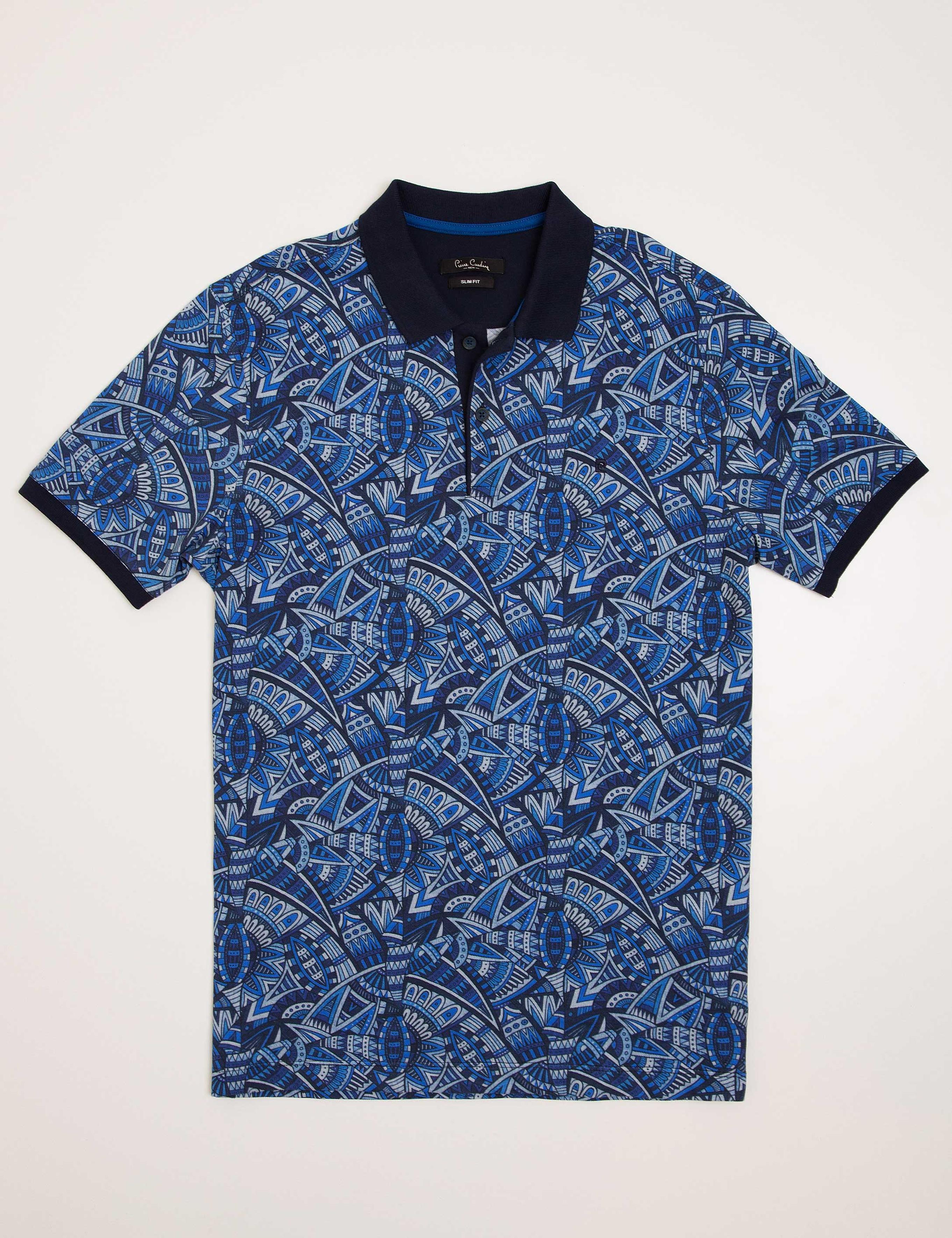 Lacivert Slim Fit Polo Yaka T-Shirt