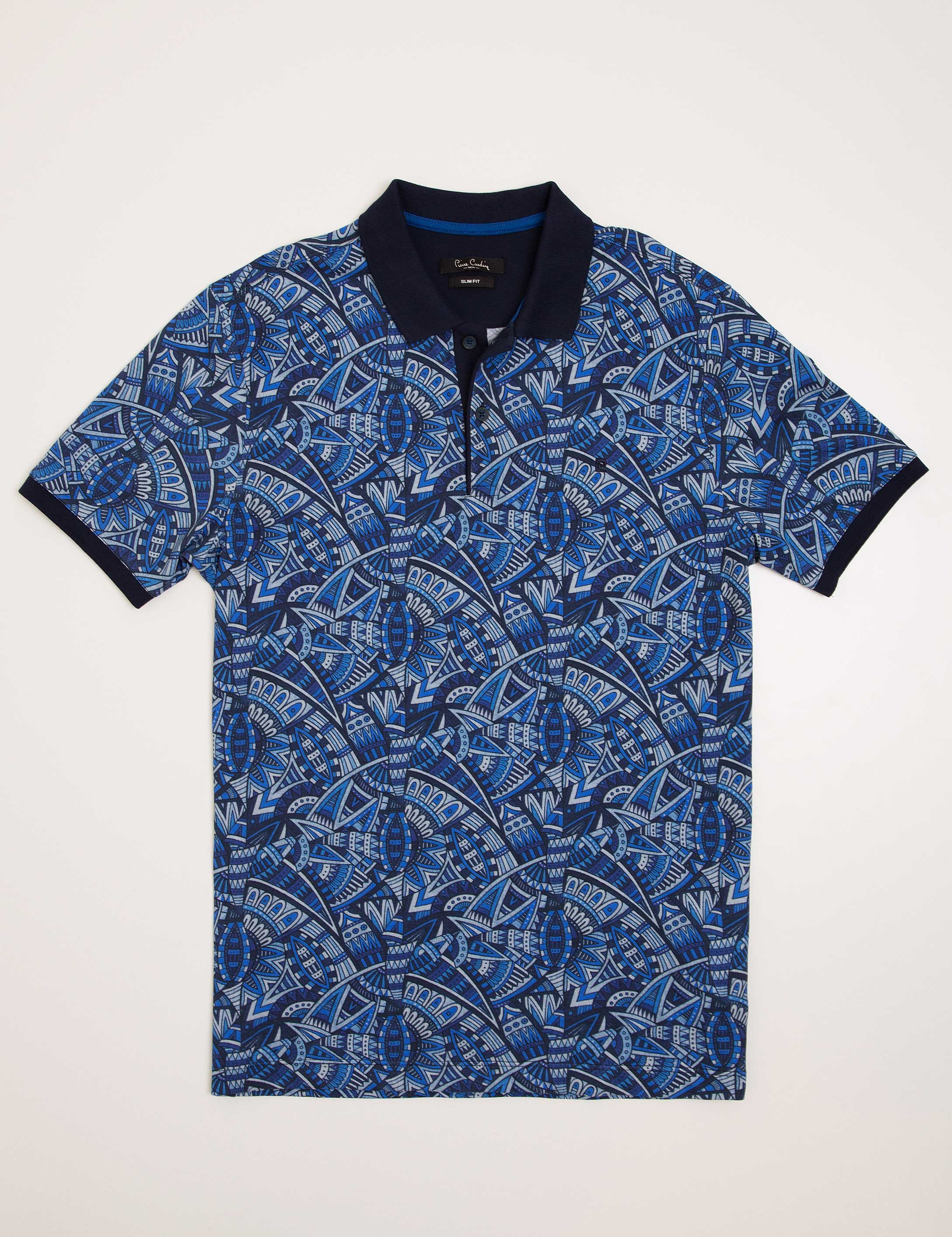 Lacivert Slim Fit Polo Yaka T-Shirt - Image 3